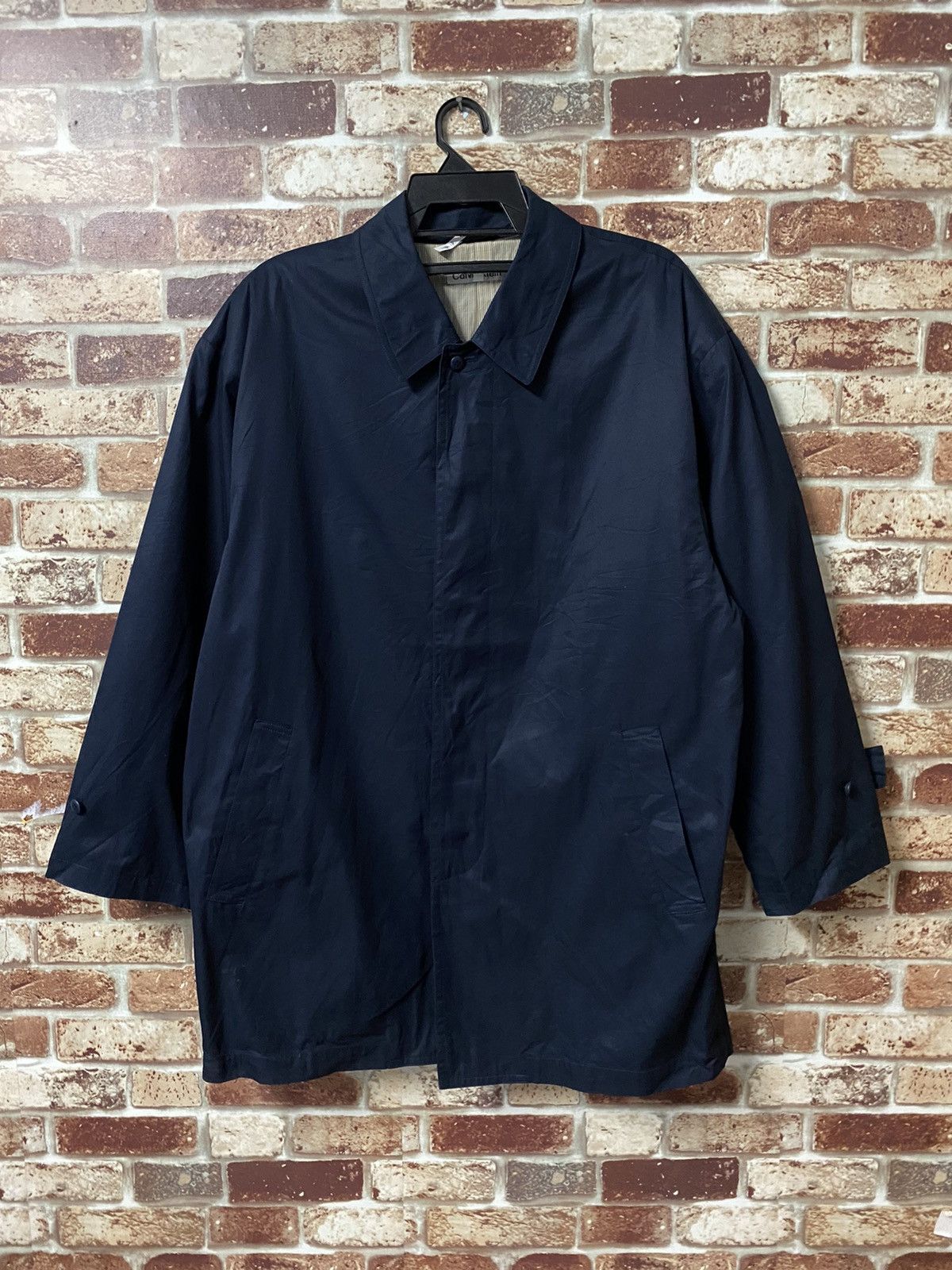 image of Calvin Klein Ck Over Size Jacket Cotton Fabric in Black, Men's
