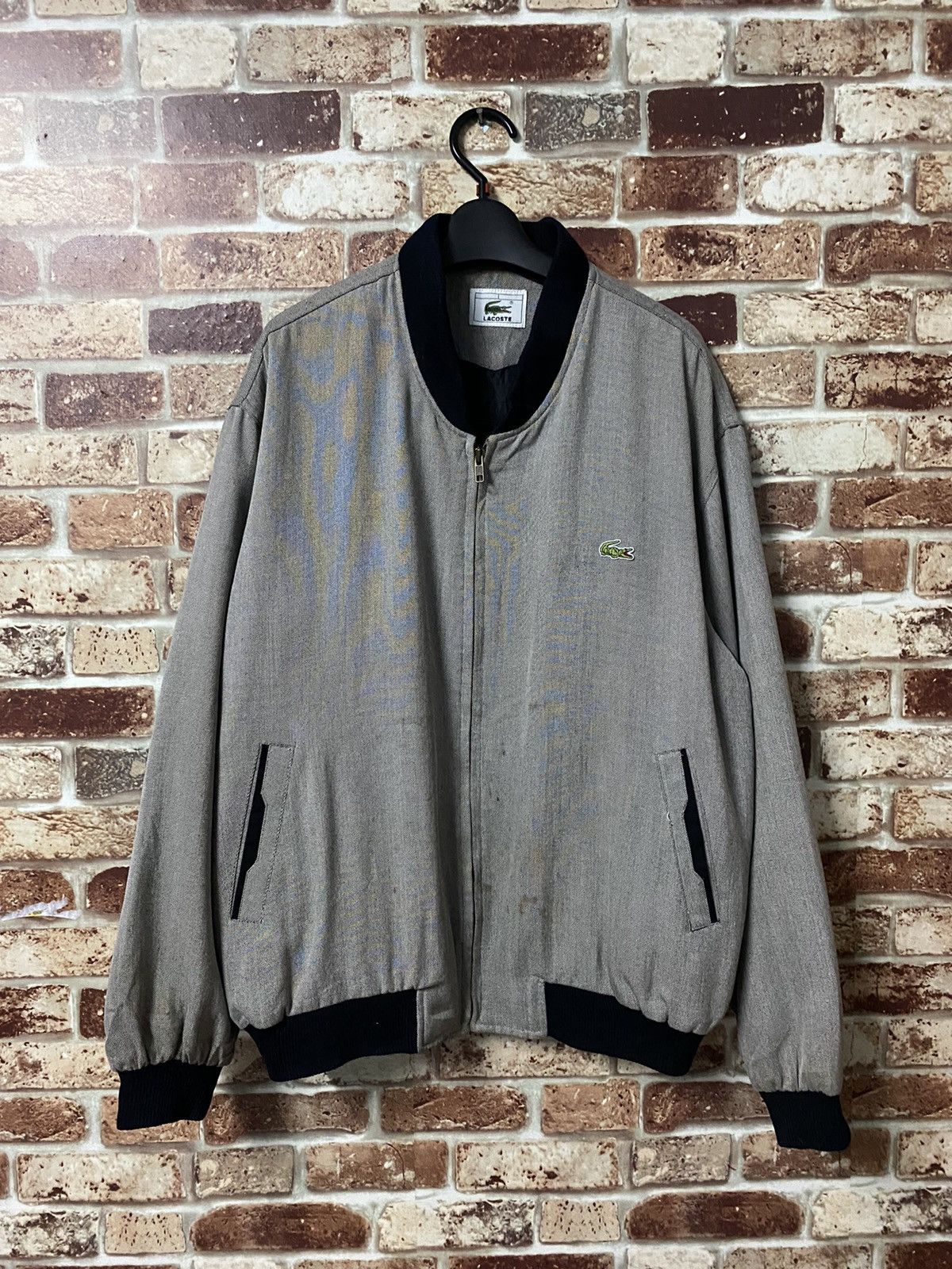 Lacoste × Vintage VINTAGE LACOSTE BOMBER STYLE JACKET Size US L / EU 52-54 / 3 - 1 Thumbnail