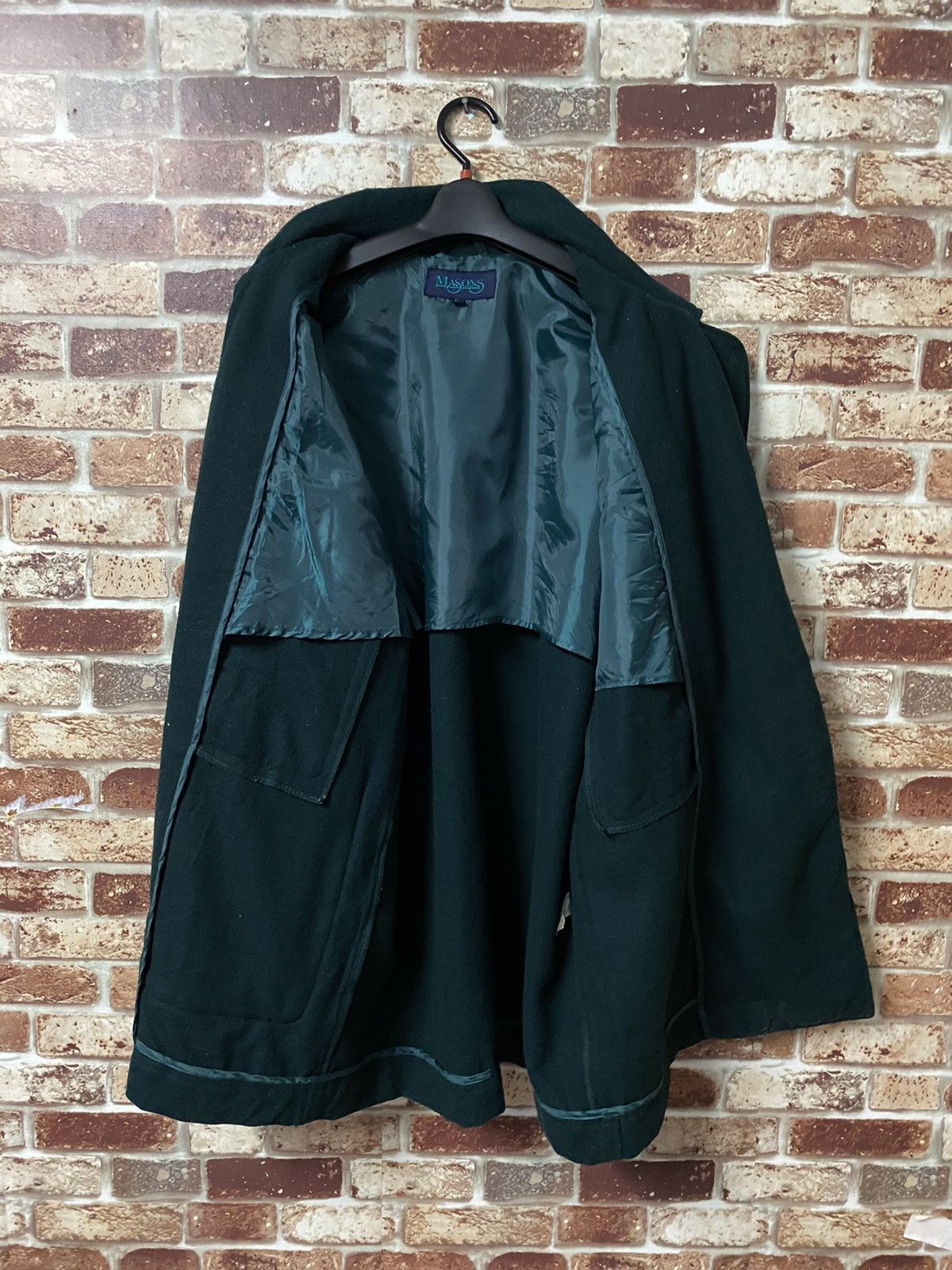 Mason's MASONS GREEN DUFLLE MEN COAT Size US L / EU 52-54 / 3 - 8 Thumbnail