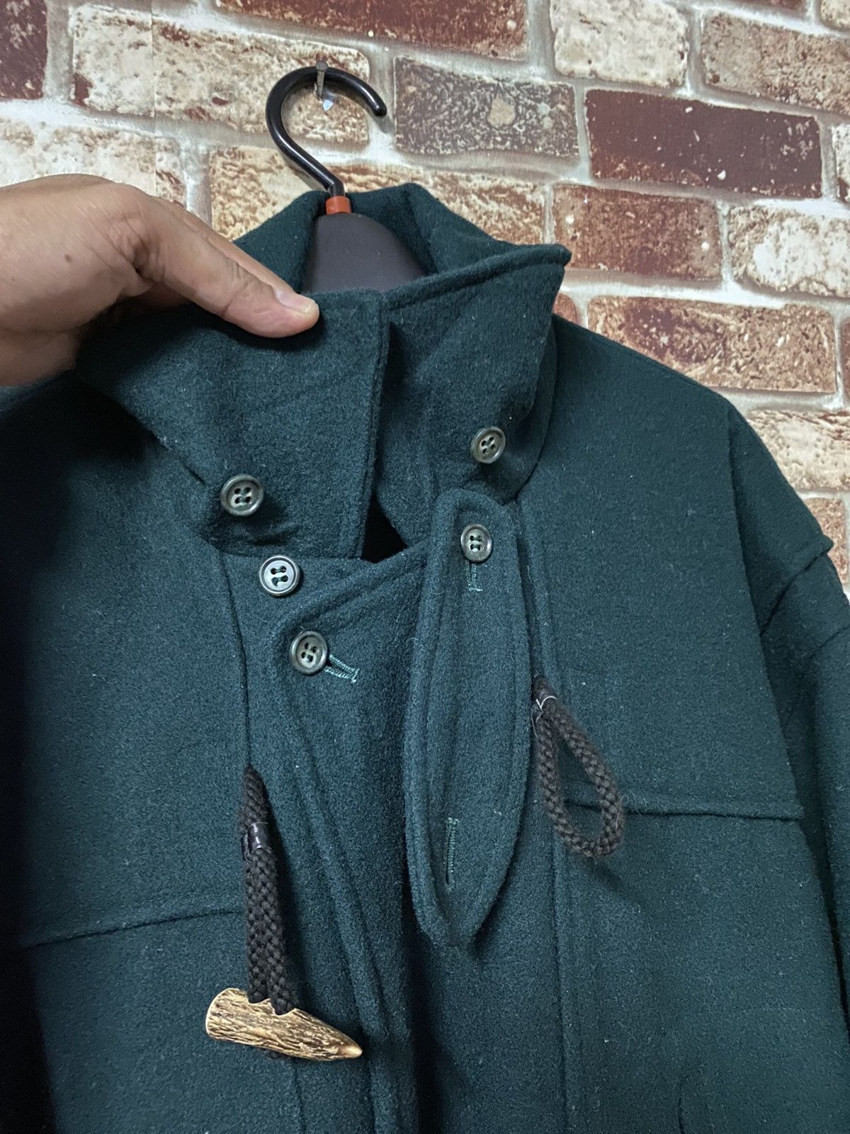 Mason's MASONS GREEN DUFLLE MEN COAT Size US L / EU 52-54 / 3 - 7 Thumbnail