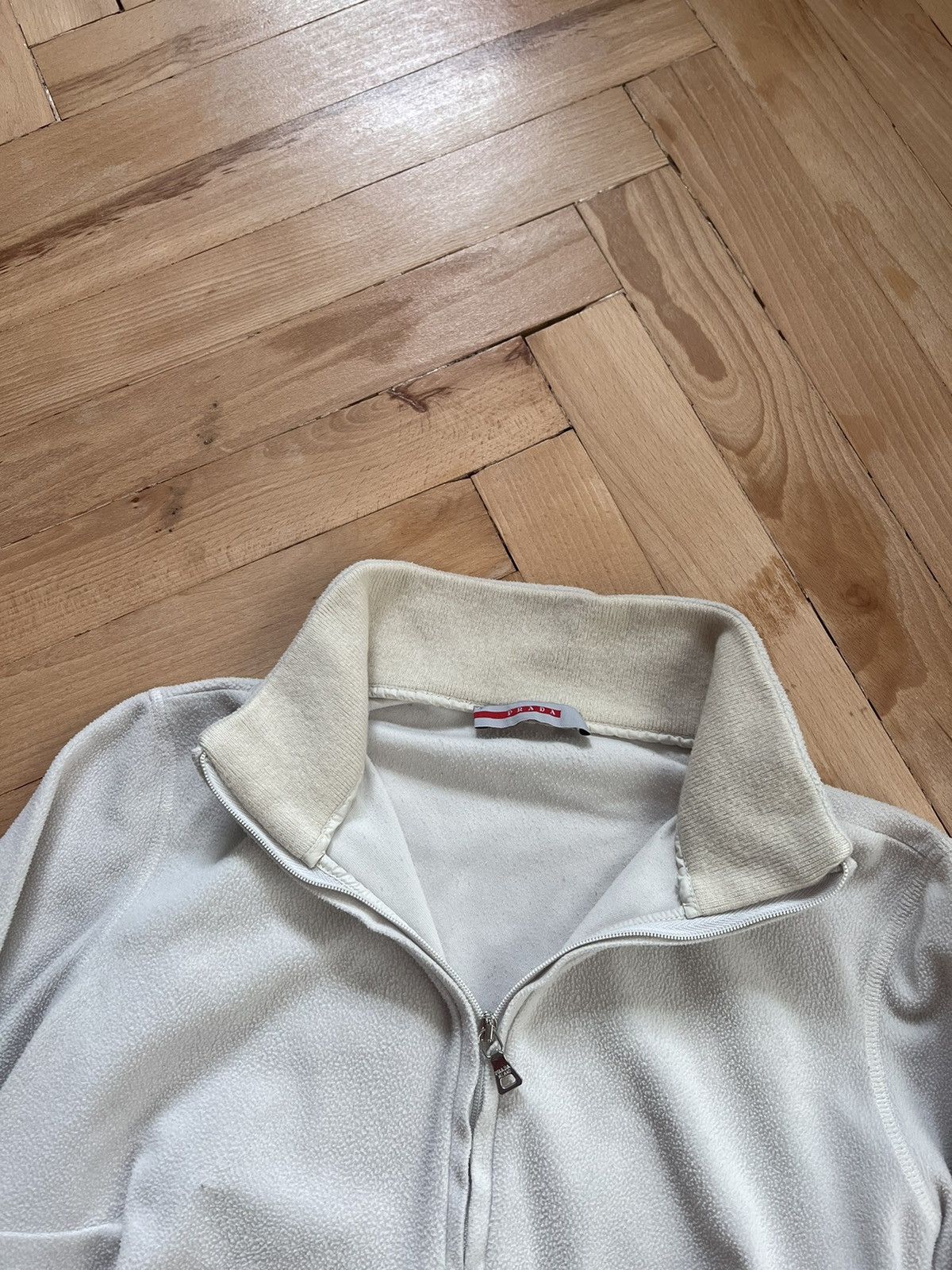 Prada × Vintage Prada Vintage Fleece 1/4 zip brown tab Size M / US 6-8 / IT 42-44 - 3 Thumbnail