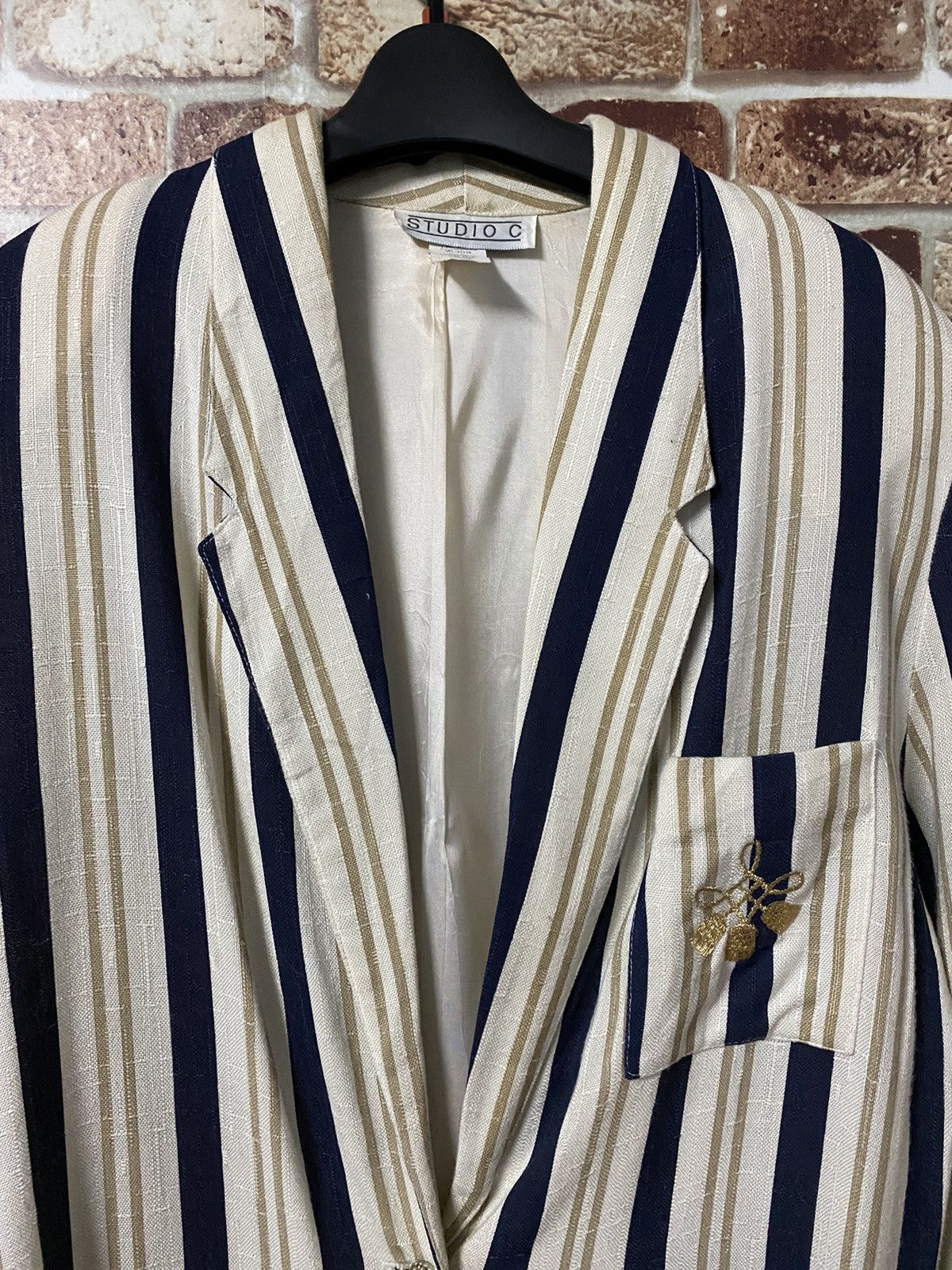 Designer STUDIO C MADE IN ITALY RAYON JACKET NICE DEAIGN Size US L / EU 52-54 / 3 - 6 Thumbnail