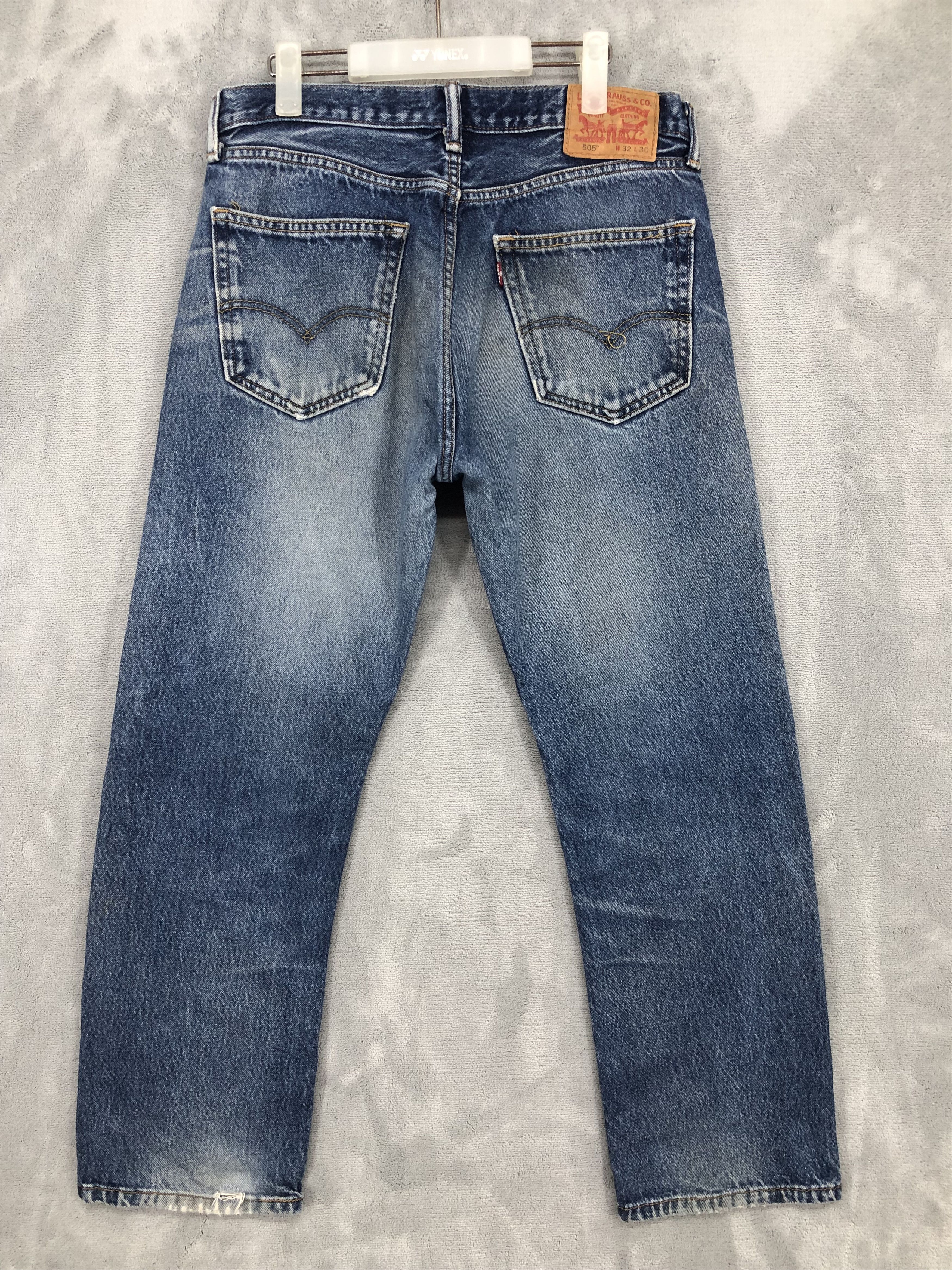 Levi's Vintage Levis 505 Distressed Jeans Size US 32 / EU 48 - 2 Thumbnail