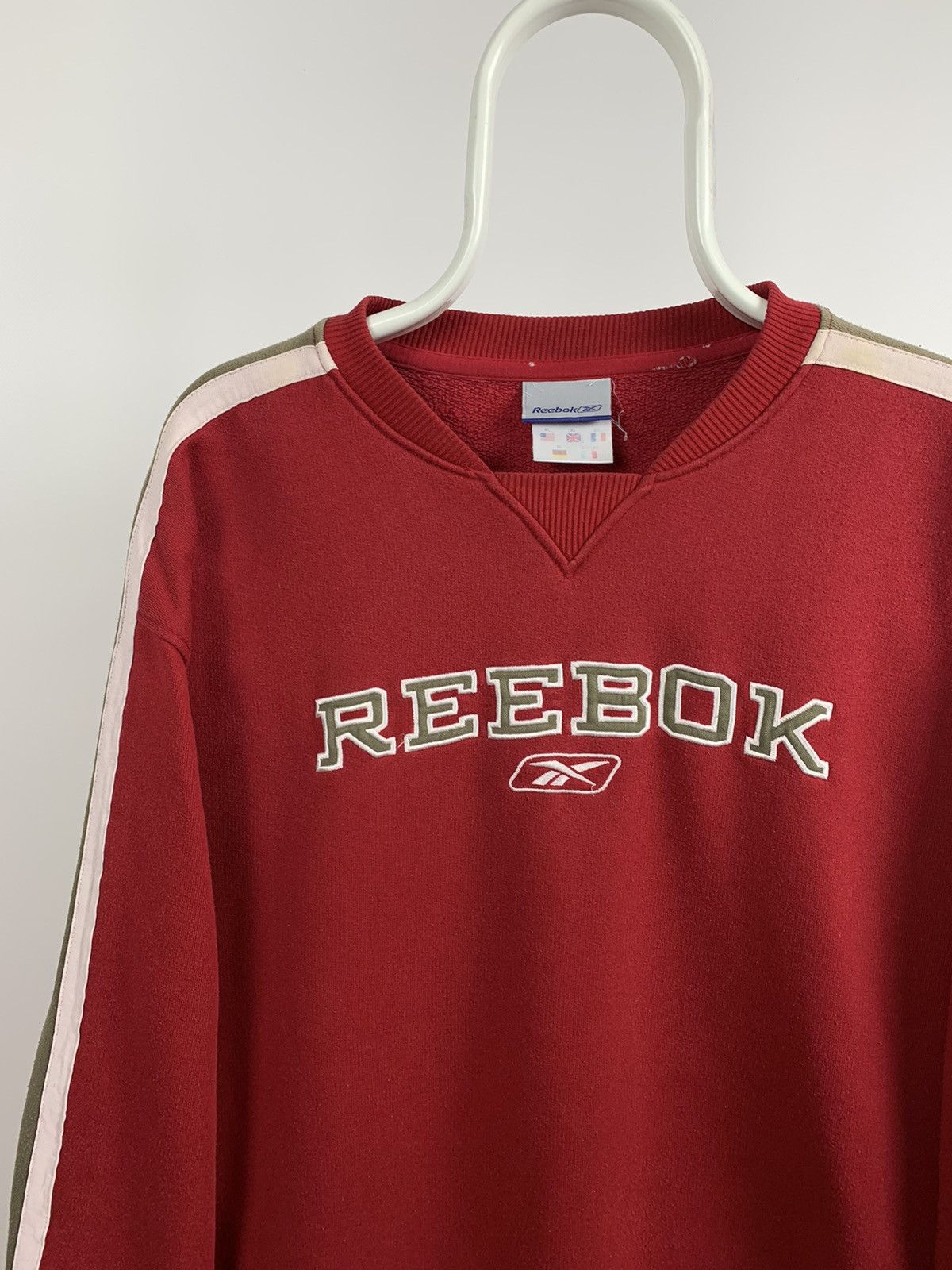 Reebok 90s Vintage Reebok Red Crewneck Sweatshirt Size US XL / EU 56 / 4 - 4 Thumbnail