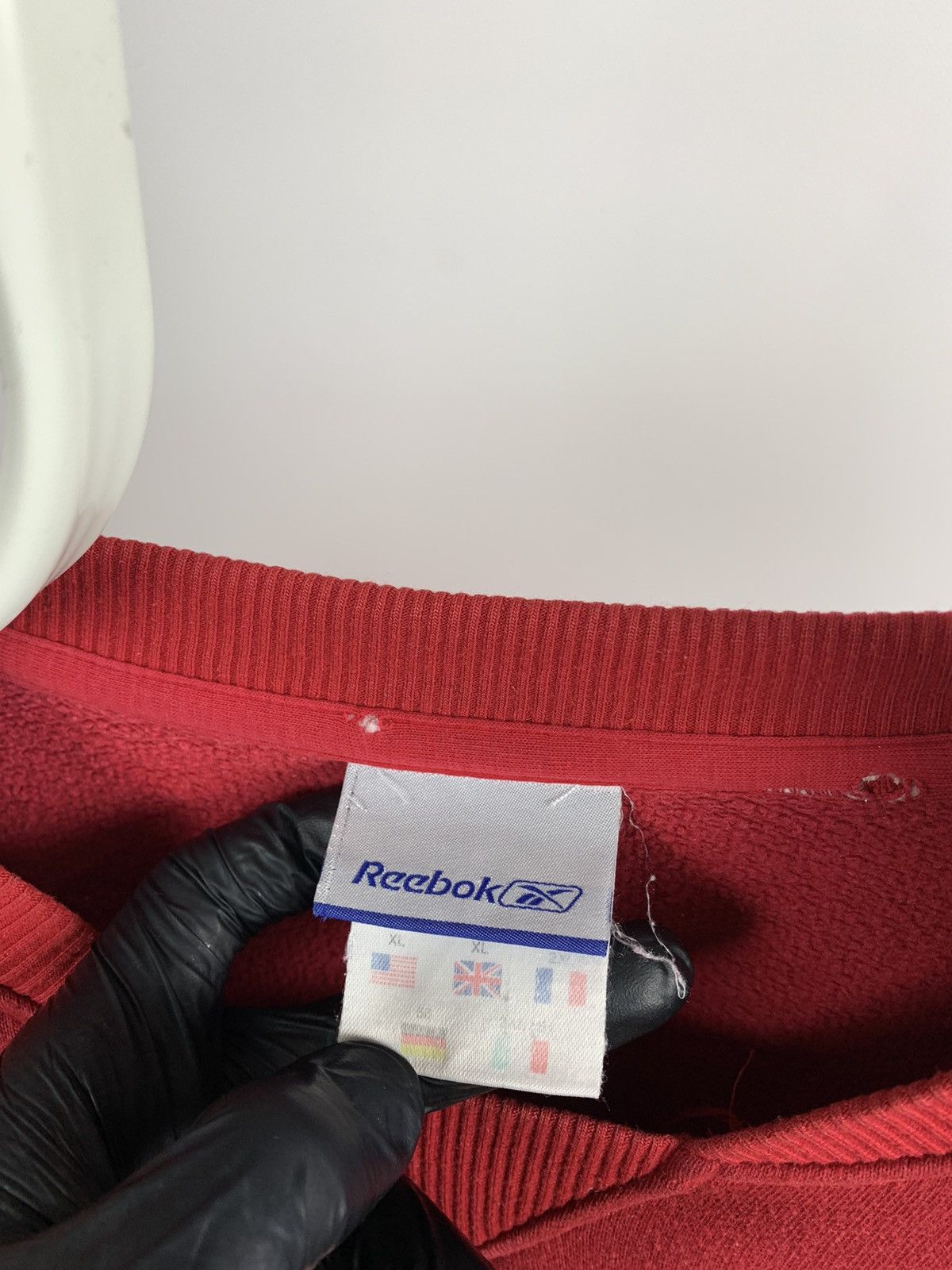 Reebok 90s Vintage Reebok Red Crewneck Sweatshirt Size US XL / EU 56 / 4 - 9 Thumbnail