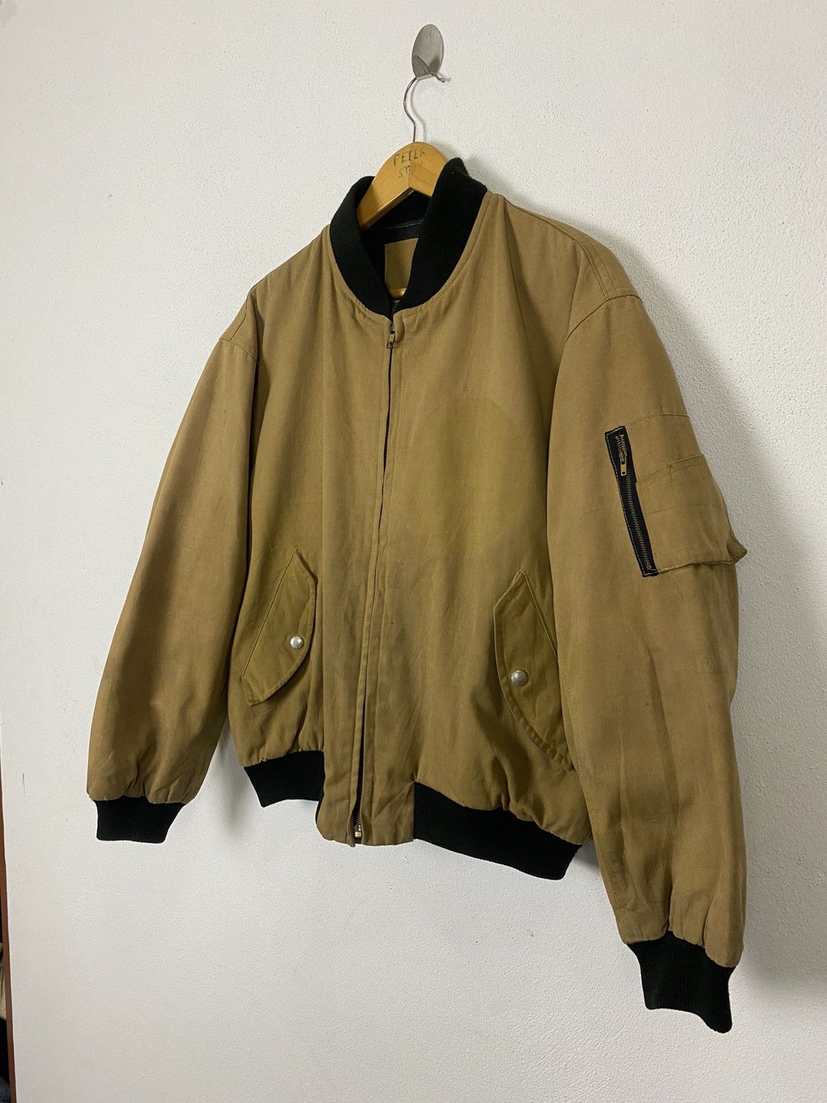 Aviator Nation × Vintage VINTAGE AVIATOR OF MIC BOMBER STYLE JACKET Size US L / EU 52-54 / 3 - 3 Thumbnail