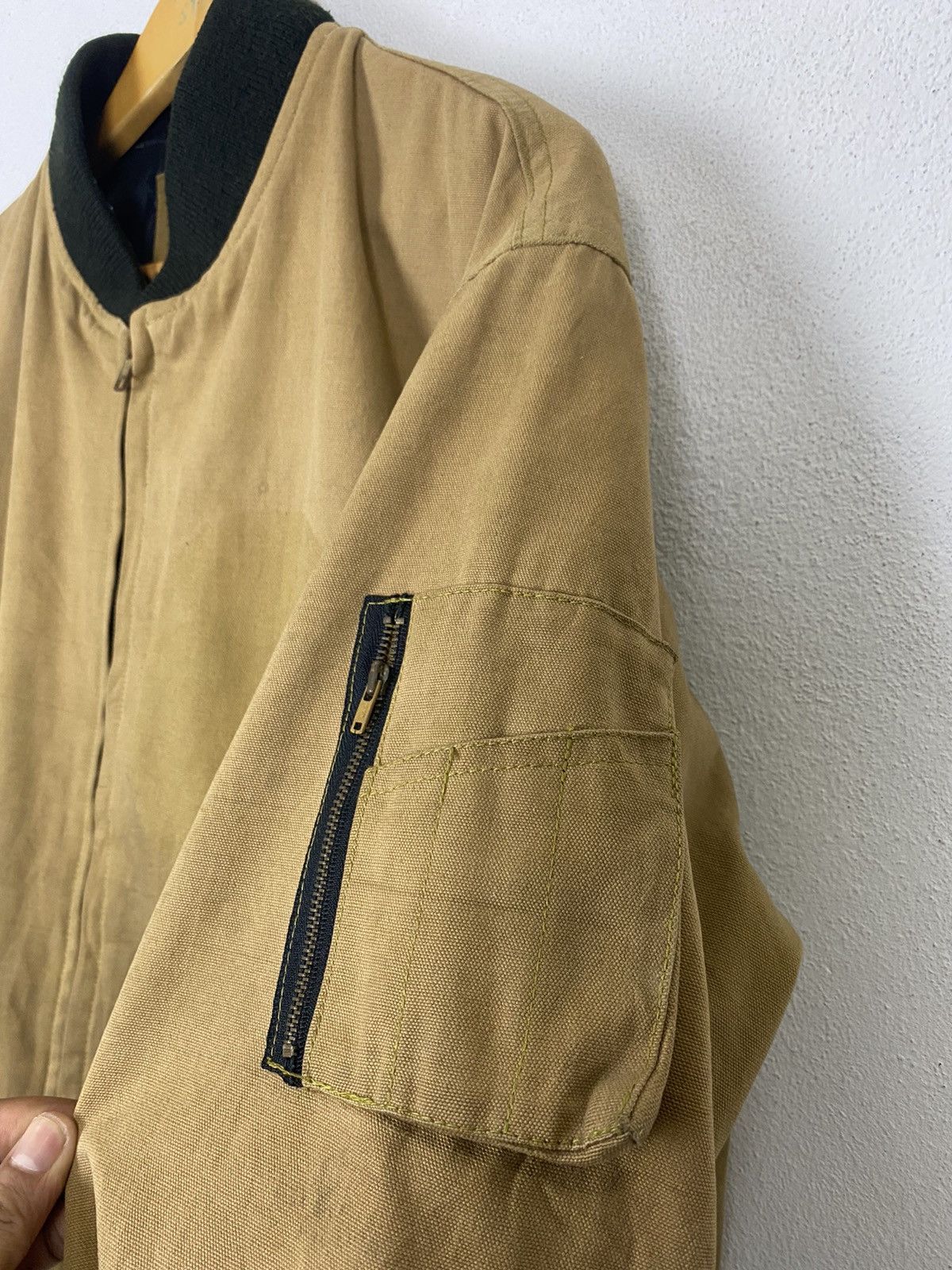 Aviator Nation × Vintage VINTAGE AVIATOR OF MIC BOMBER STYLE JACKET Size US L / EU 52-54 / 3 - 8 Thumbnail