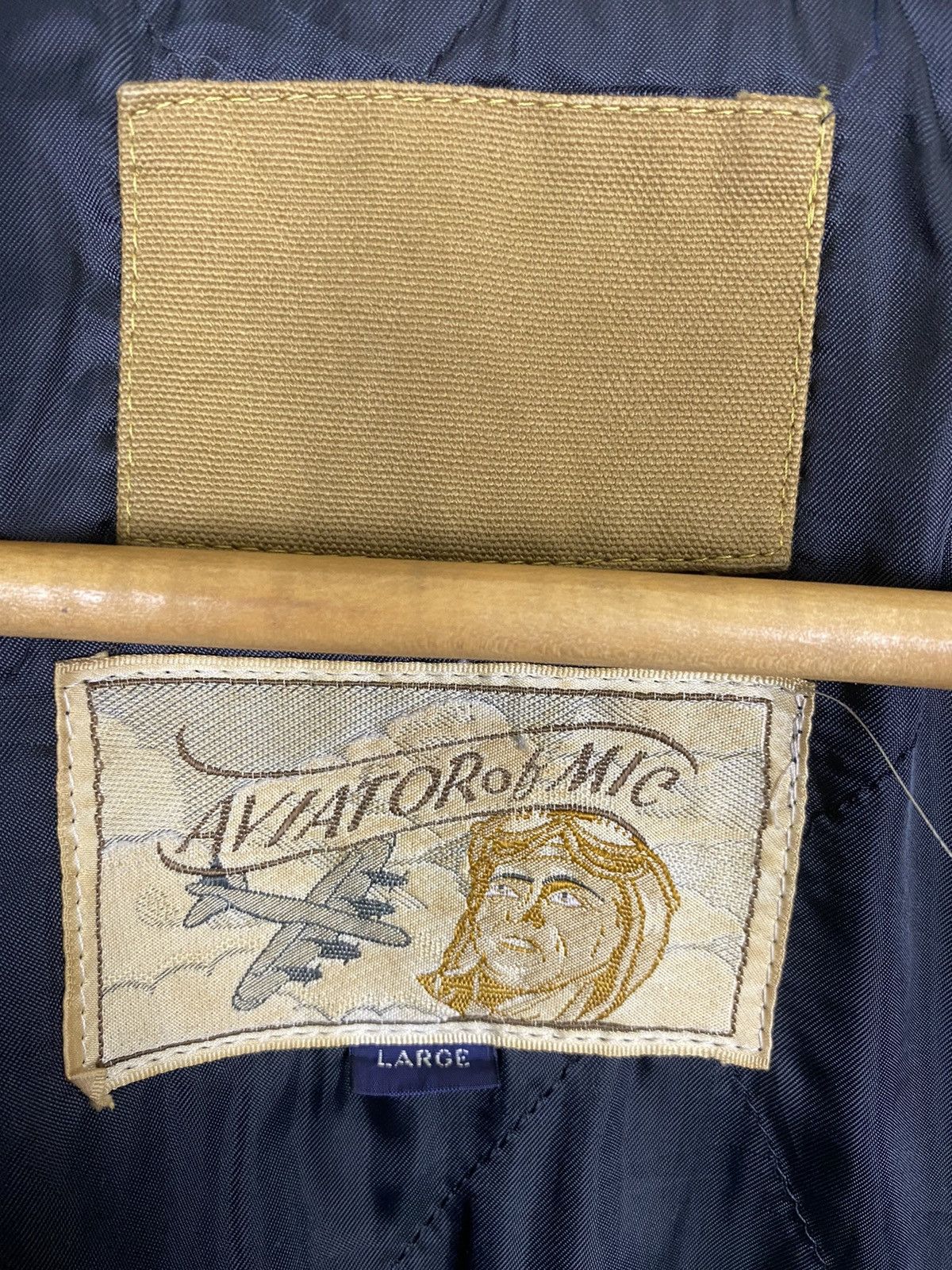 Aviator Nation × Vintage VINTAGE AVIATOR OF MIC BOMBER STYLE JACKET Size US L / EU 52-54 / 3 - 11 Thumbnail