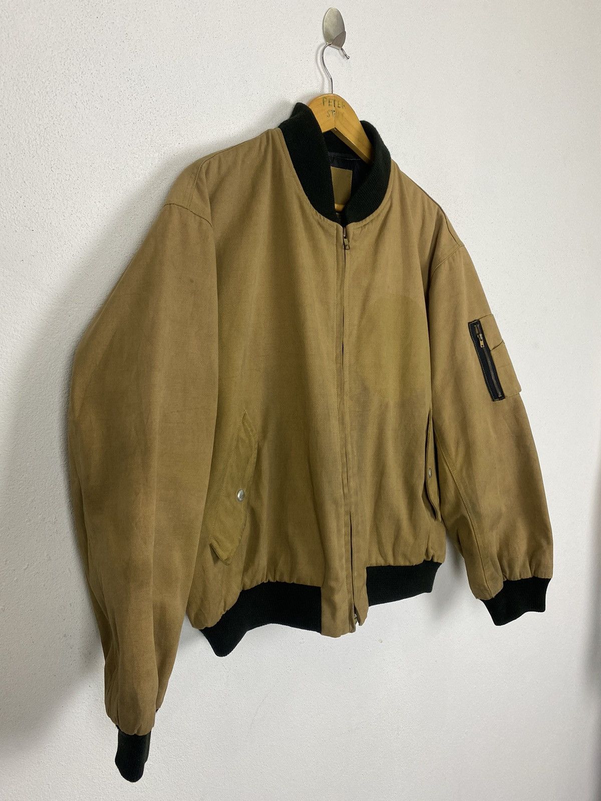 Aviator Nation × Vintage VINTAGE AVIATOR OF MIC BOMBER STYLE JACKET Size US L / EU 52-54 / 3 - 4 Thumbnail