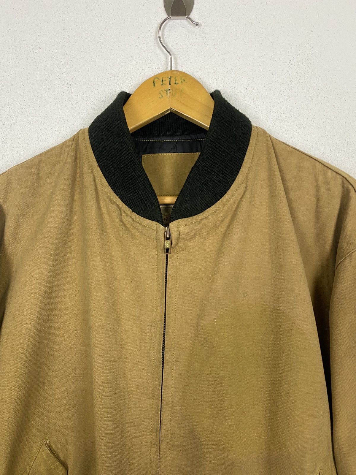 Aviator Nation × Vintage VINTAGE AVIATOR OF MIC BOMBER STYLE JACKET Size US L / EU 52-54 / 3 - 7 Thumbnail