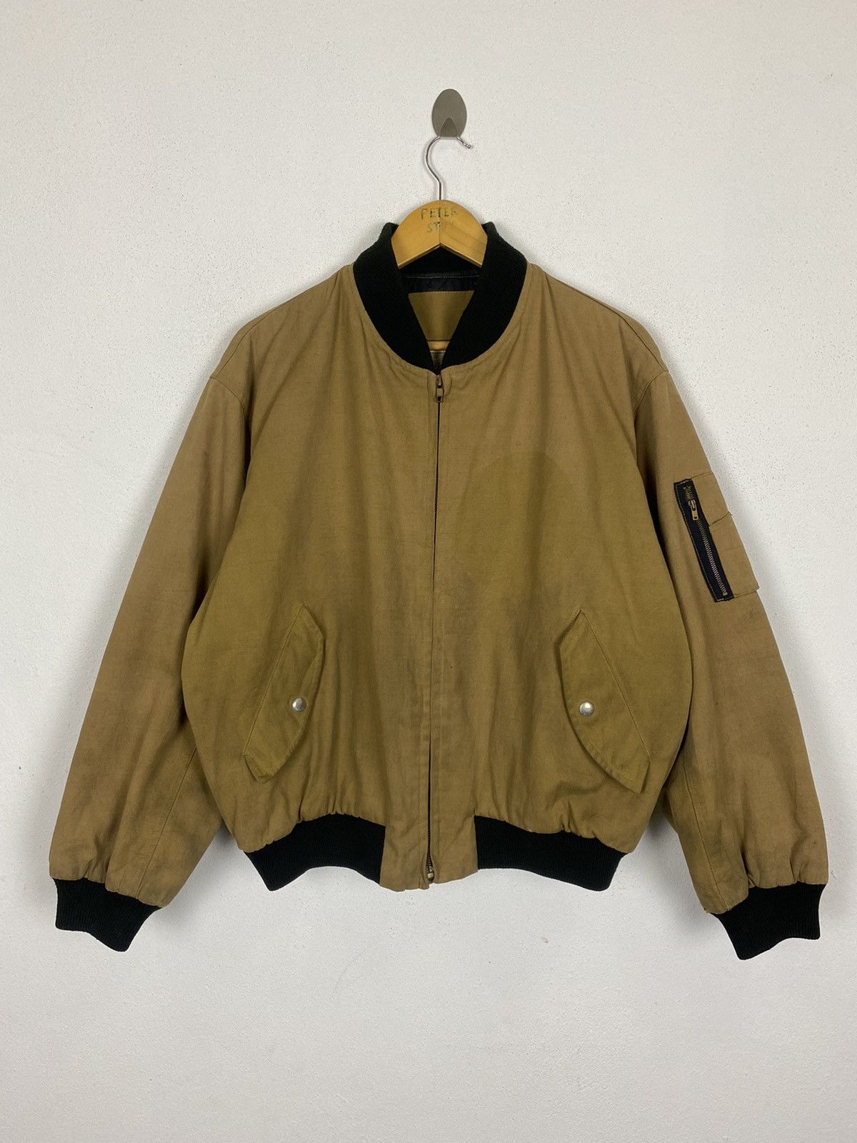 Aviator Nation × Vintage VINTAGE AVIATOR OF MIC BOMBER STYLE JACKET Size US L / EU 52-54 / 3 - 2 Thumbnail