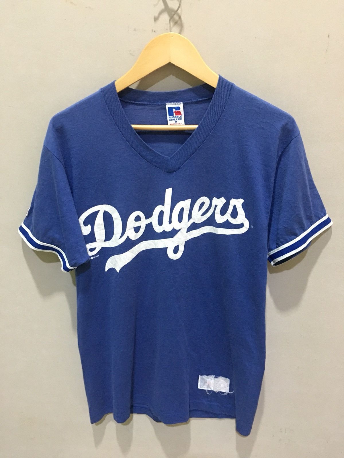 MLB × Russell Athletic Vintage 90s Dodgers Baseball MLB 1996 Shirt Size US M / EU 48-50 / 2 - 1 Thumbnail