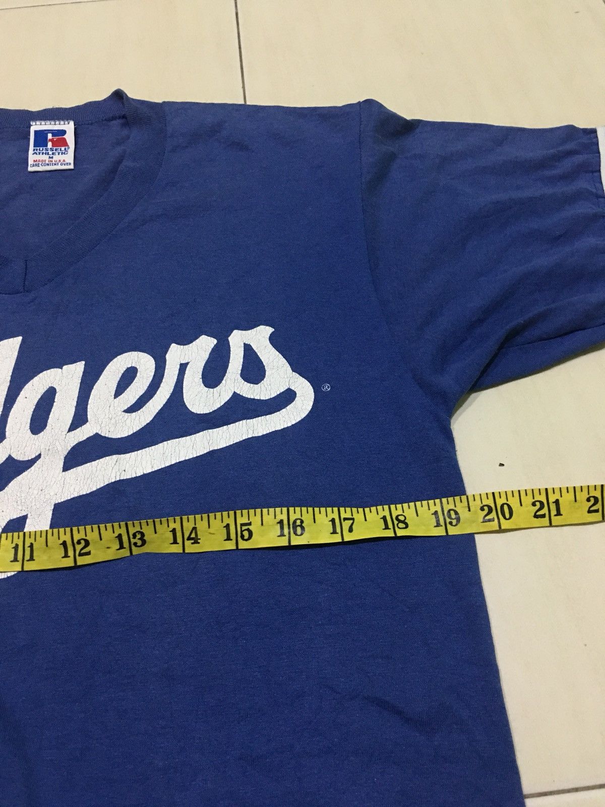 MLB × Russell Athletic Vintage 90s Dodgers Baseball MLB 1996 Shirt Size US M / EU 48-50 / 2 - 6 Thumbnail