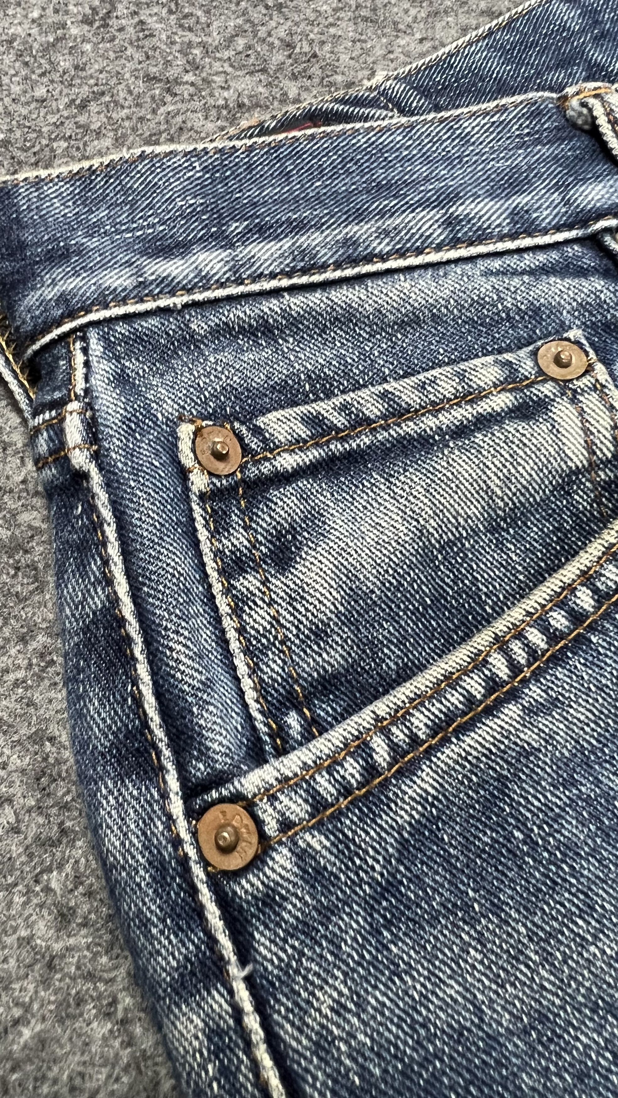 Edwin × Japanese Brand 💥Rare💥Distressed Edwin Jeans Size US 30 / EU 46 - 5 Thumbnail