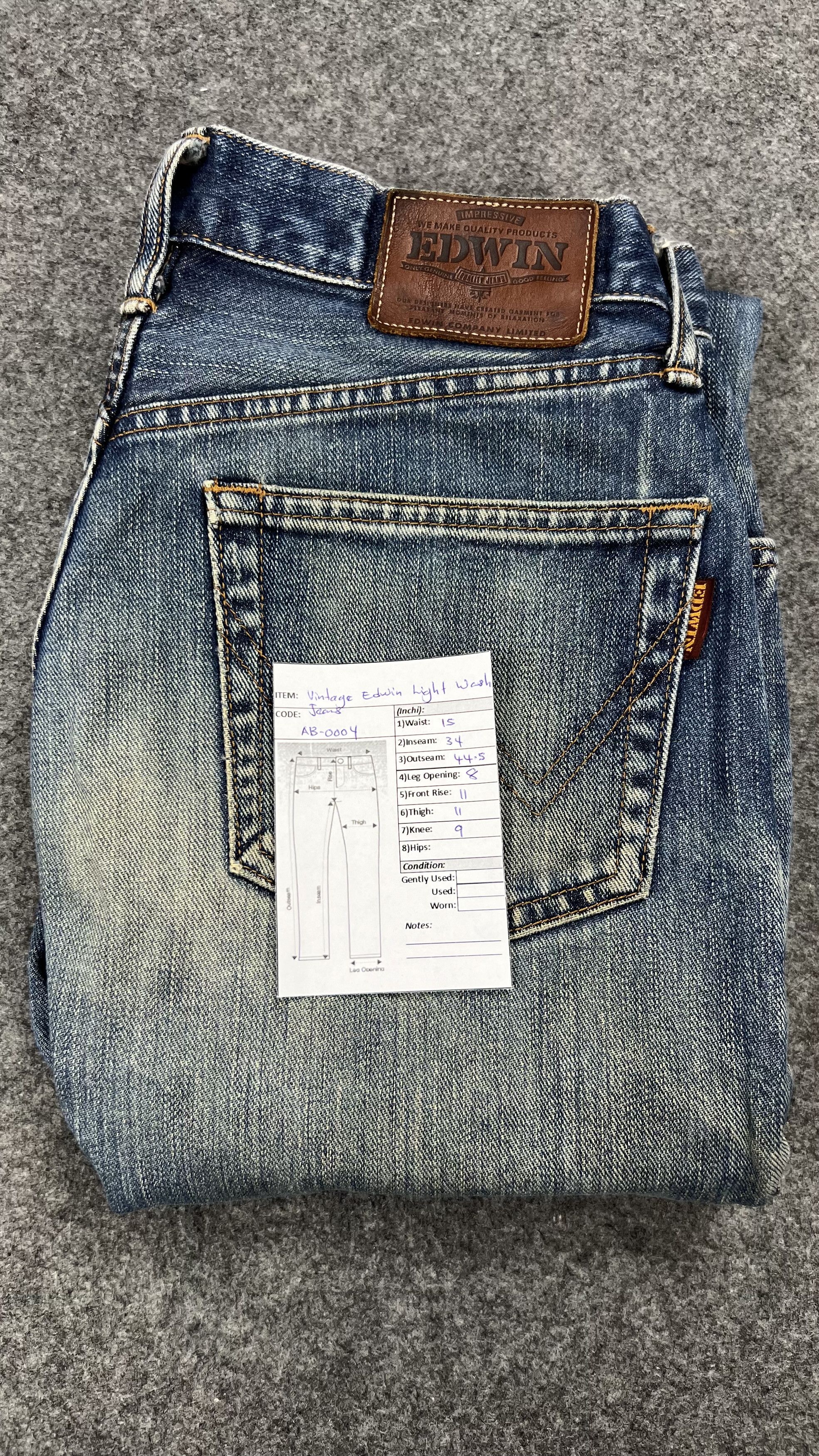 Edwin × Japanese Brand 💥Rare💥Distressed Edwin Jeans Size US 30 / EU 46 - 21 Thumbnail