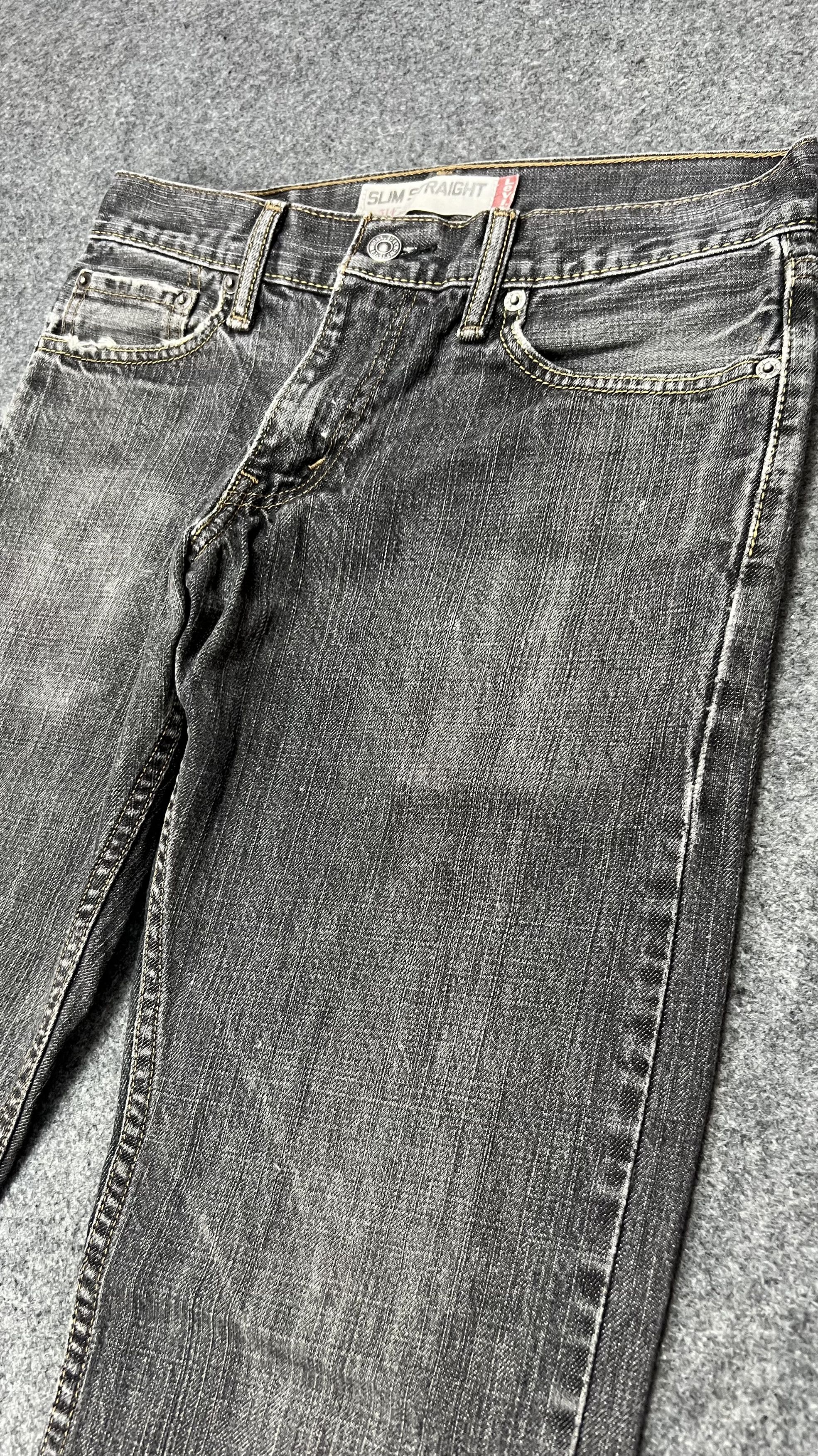 Levi's × Vintage Levis 514 Black Distressed Size US 31 - 4 Thumbnail