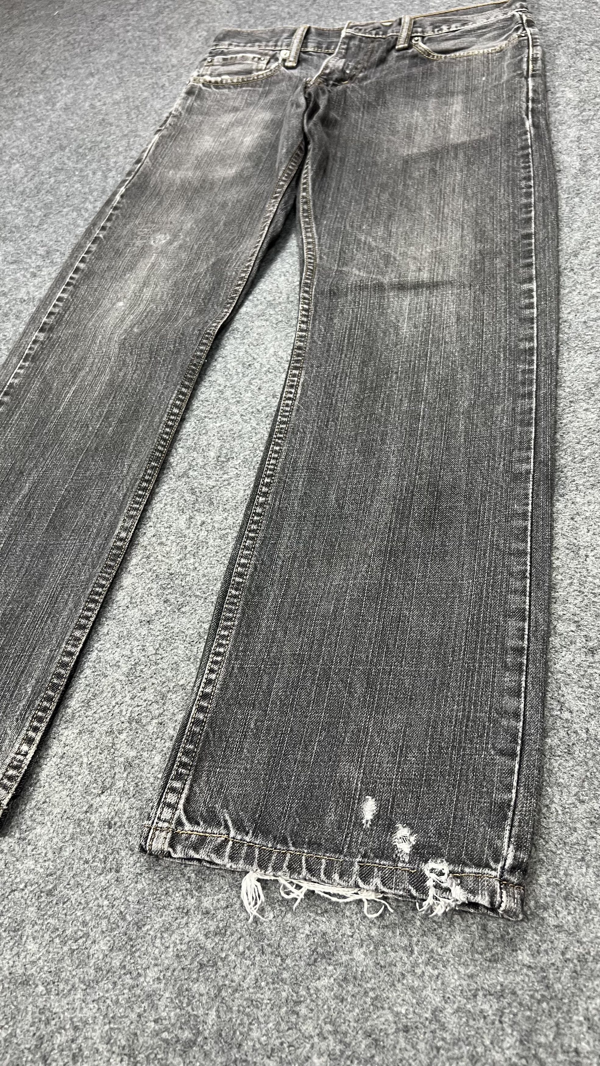 Levi's × Vintage Levis 514 Black Distressed Size US 31 - 6 Thumbnail