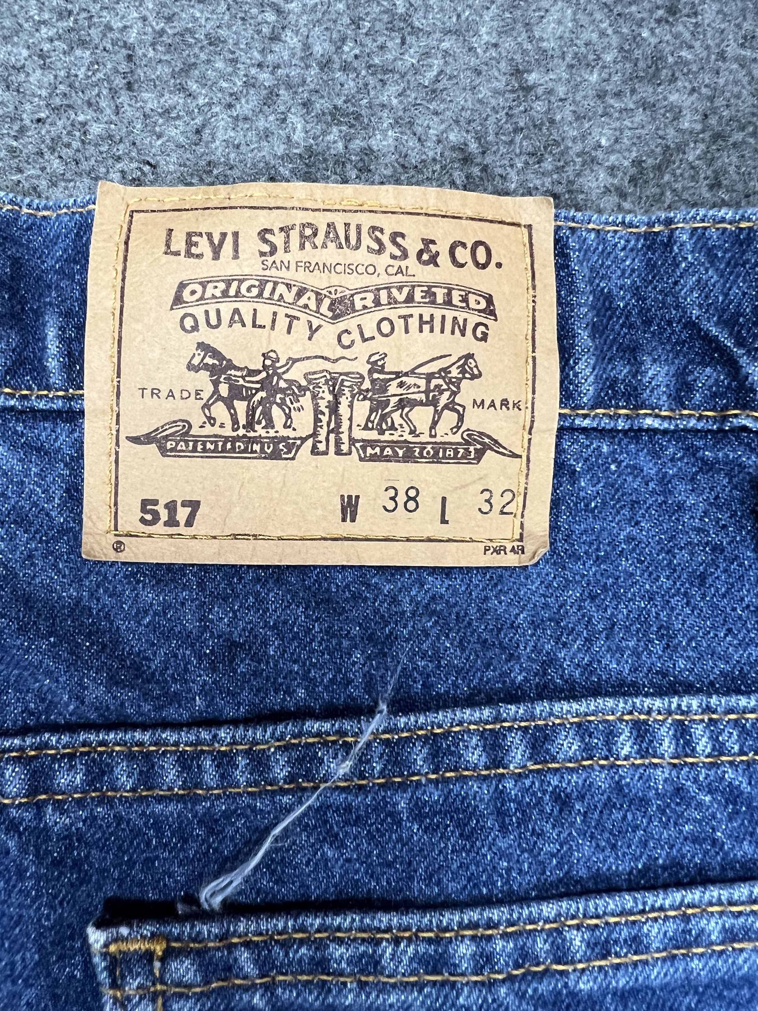 Levi's × Vintage Vintage Levis 517 Orange Tab Bootcut Jeans Size US 38 / EU 54 - 10 Thumbnail