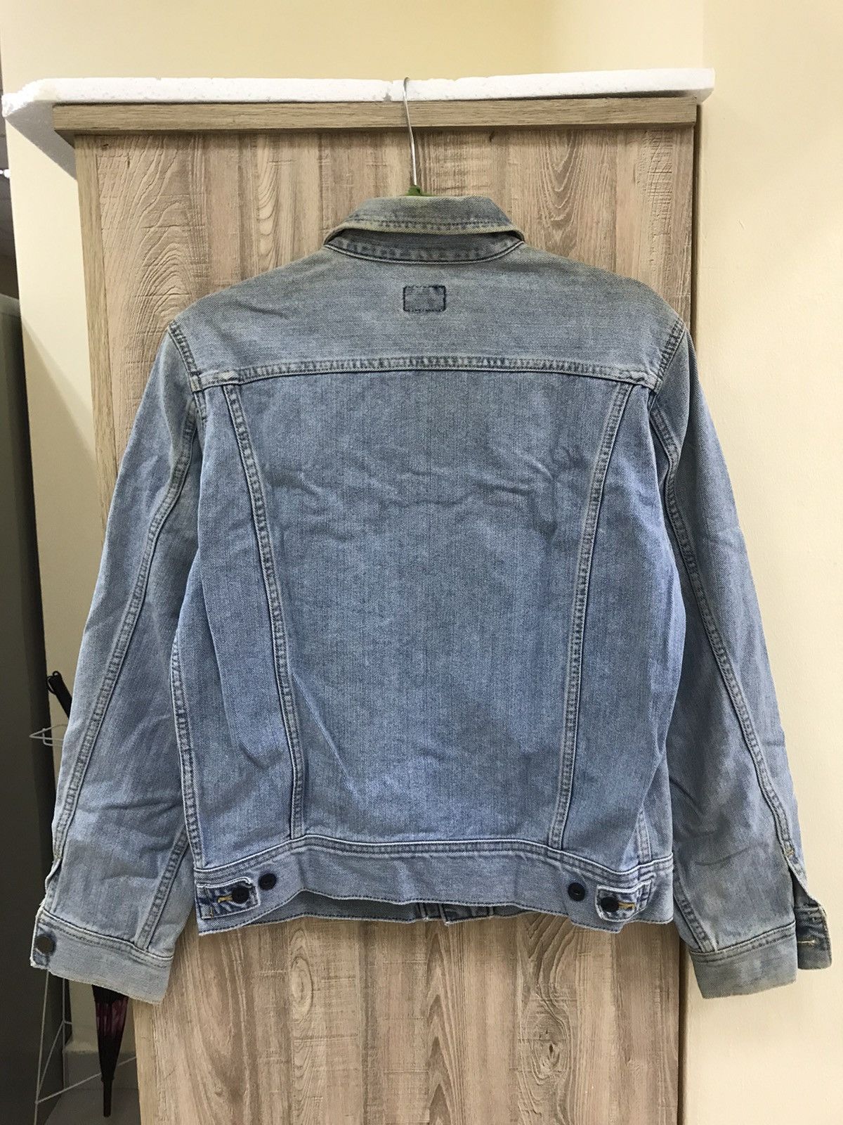 Other Vintage 90’s 🔥 Lee Distressed Denim Jacket Size M / US 6-8 / IT 42-44 - 3 Thumbnail
