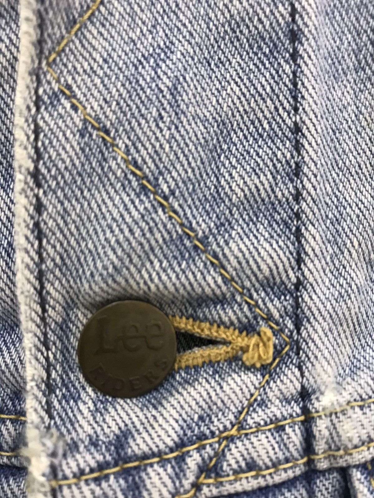 Other Vintage 90’s 🔥 Lee Distressed Denim Jacket Size M / US 6-8 / IT 42-44 - 9 Thumbnail