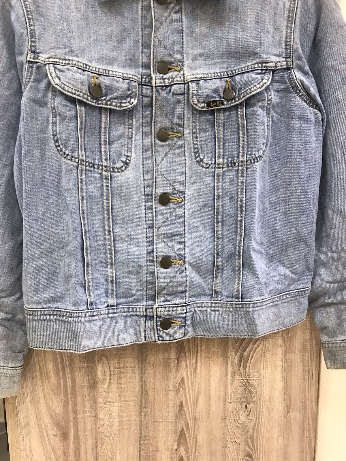 Other Vintage 90’s 🔥 Lee Distressed Denim Jacket Size M / US 6-8 / IT 42-44 - 5 Thumbnail