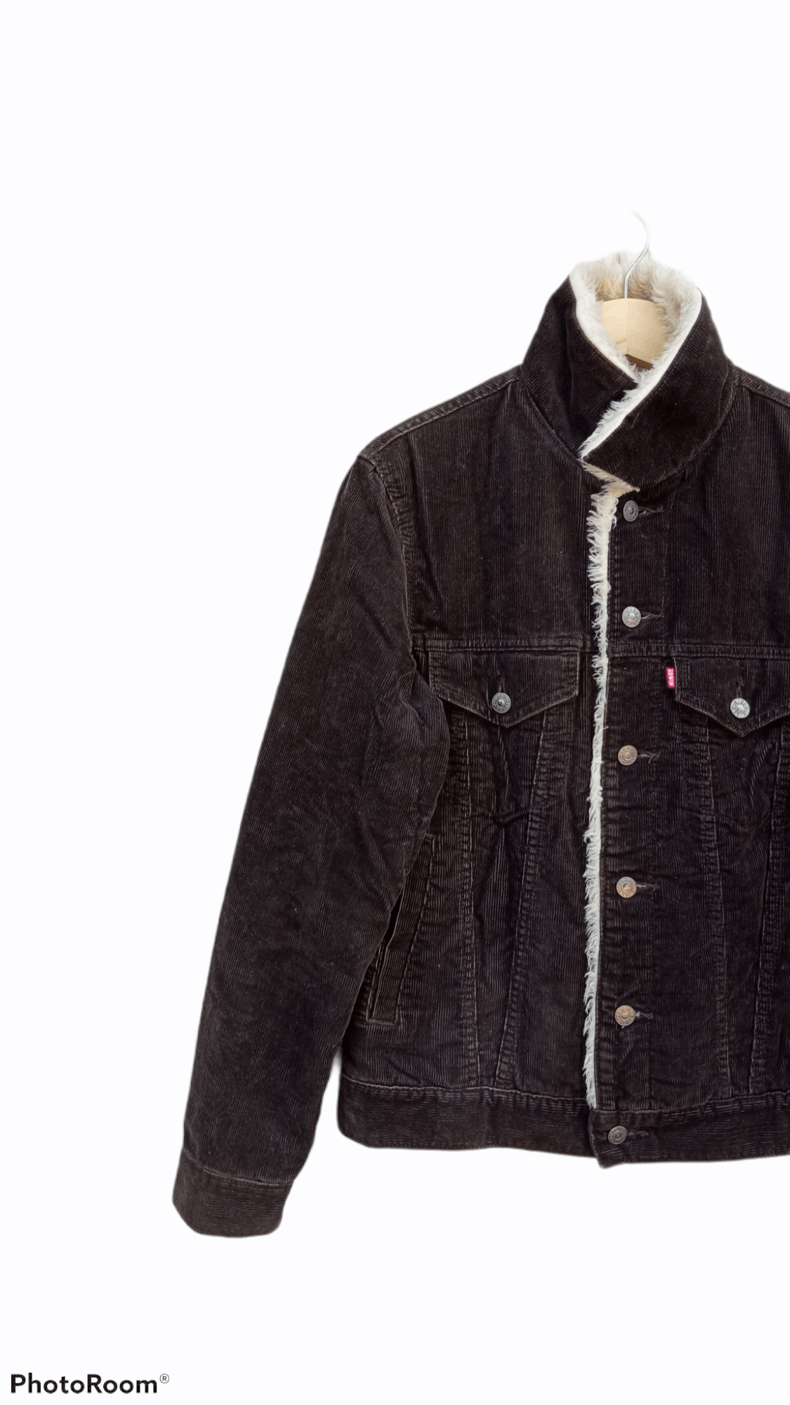 Edwin × Japanese Brand × Vintage 🔥🔥Vintage Style Edwin Courdroy Sherpa Trucker Jacket Size US M / EU 48-50 / 2 - 5 Thumbnail