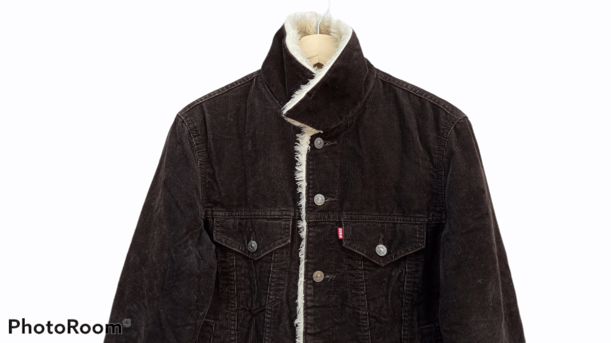 Edwin × Japanese Brand × Vintage 🔥🔥Vintage Style Edwin Courdroy Sherpa Trucker Jacket Size US M / EU 48-50 / 2 - 8 Thumbnail