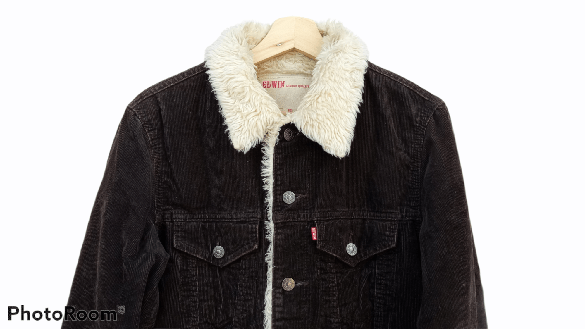 Edwin × Japanese Brand × Vintage 🔥🔥Vintage Style Edwin Courdroy Sherpa Trucker Jacket Size US M / EU 48-50 / 2 - 11 Thumbnail