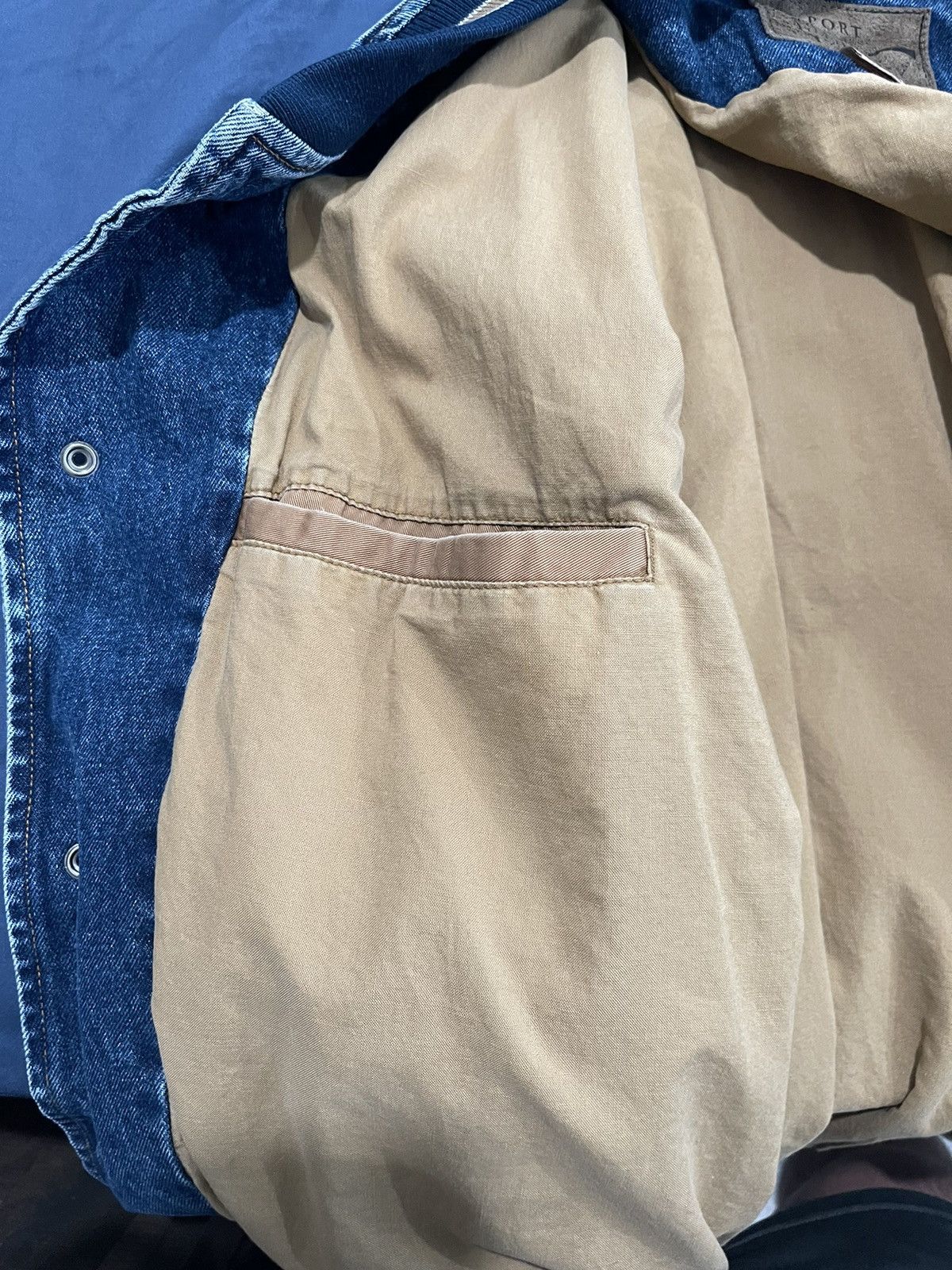 Vintage Vintage Denim Letterman Jacket Size US XL / EU 56 / 4 - 6 Thumbnail