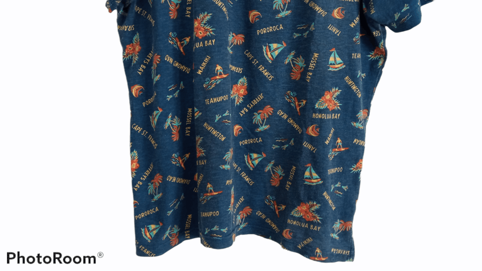 Japanese Brand × Vintage 🔥🔥Sevendays Sunday Full Print Hawaiian Polo T-Shirt Size US M / EU 48-50 / 2 - 16 Thumbnail