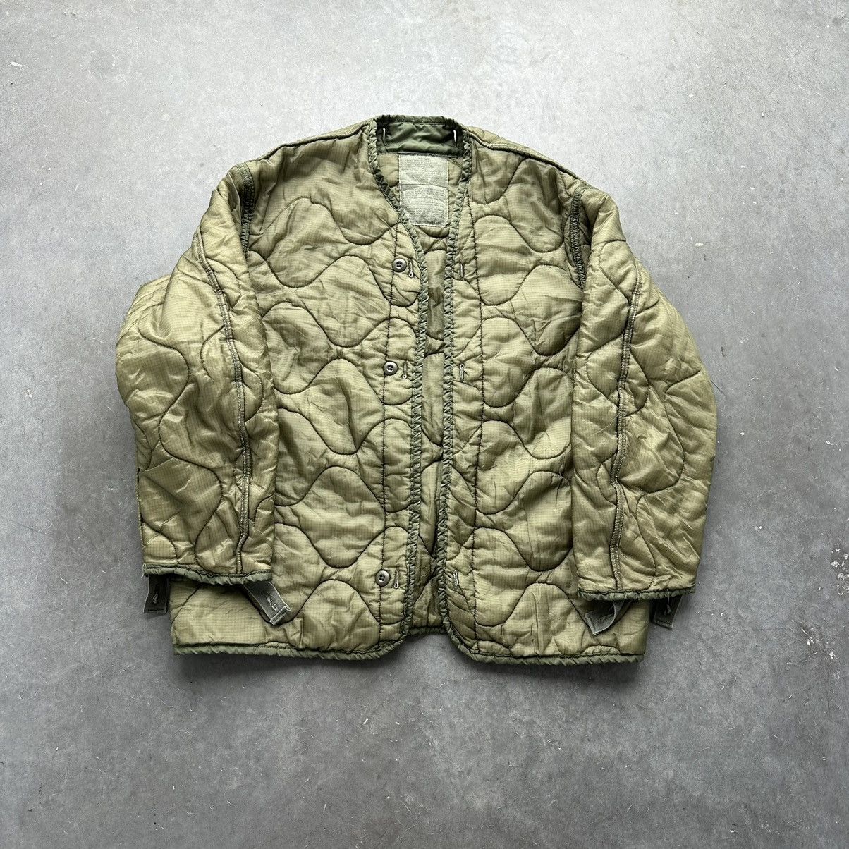 Vintage Crazy Vintage Military Liner Jacket Essential Olive Unique 