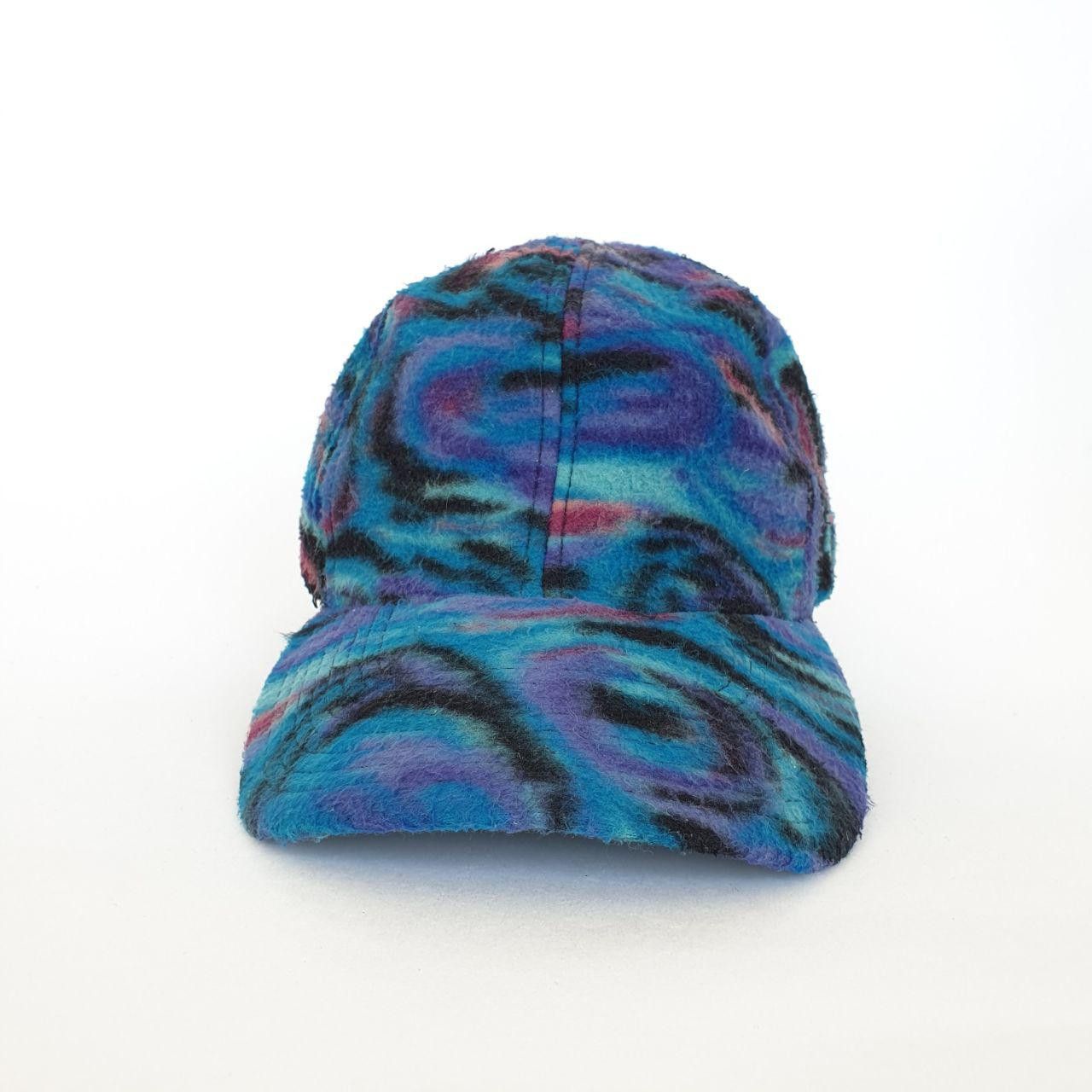 Nike × Vintage 90s NIKE FIT Fleece Winter Abstract Cap Hat Size ONE SIZE - 8 Thumbnail