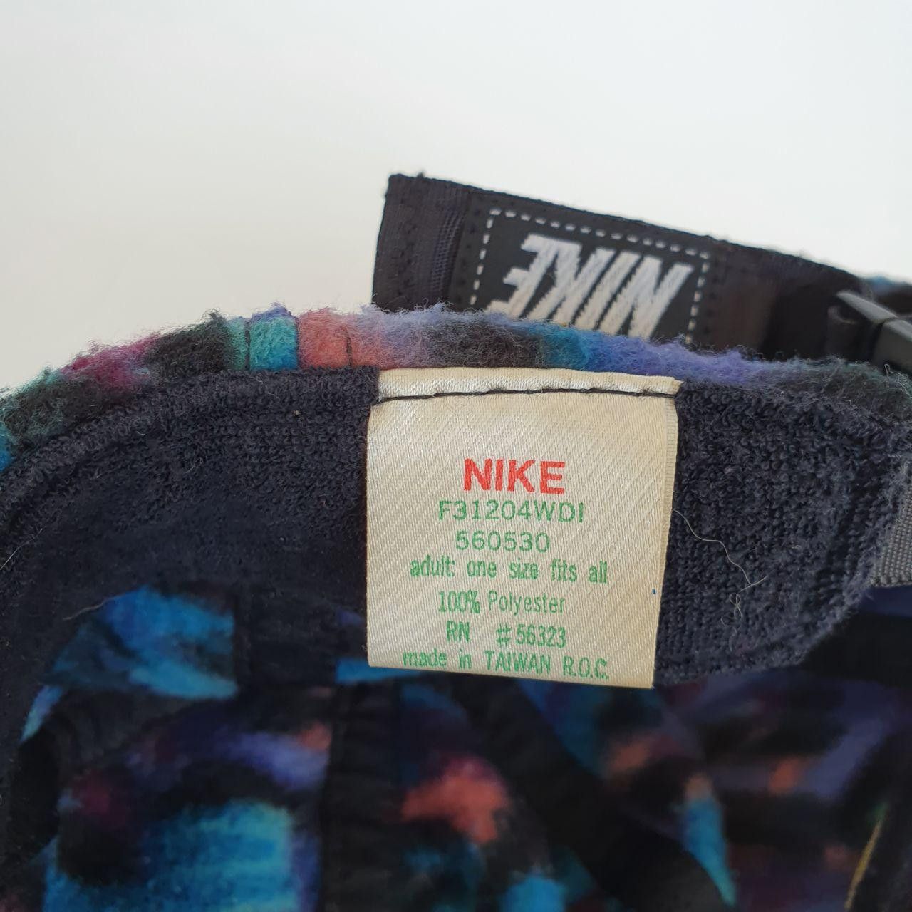 Nike × Vintage 90s NIKE FIT Fleece Winter Abstract Cap Hat Size ONE SIZE - 6 Thumbnail