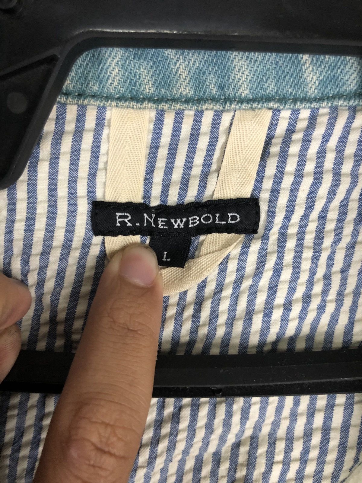 Paul Smith × R.Newbold × Vintage R. Newbold Paul Smith Denim Jacket Size US L / EU 52-54 / 3 - 9 Thumbnail