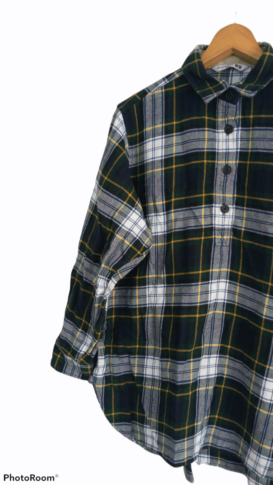 JW Anderson × Japanese Brand × Uniqlo 🔥🔥UT x J.W Anderson Checkered Flannel Pullover Shirt Size US M / EU 48-50 / 2 - 3 Thumbnail