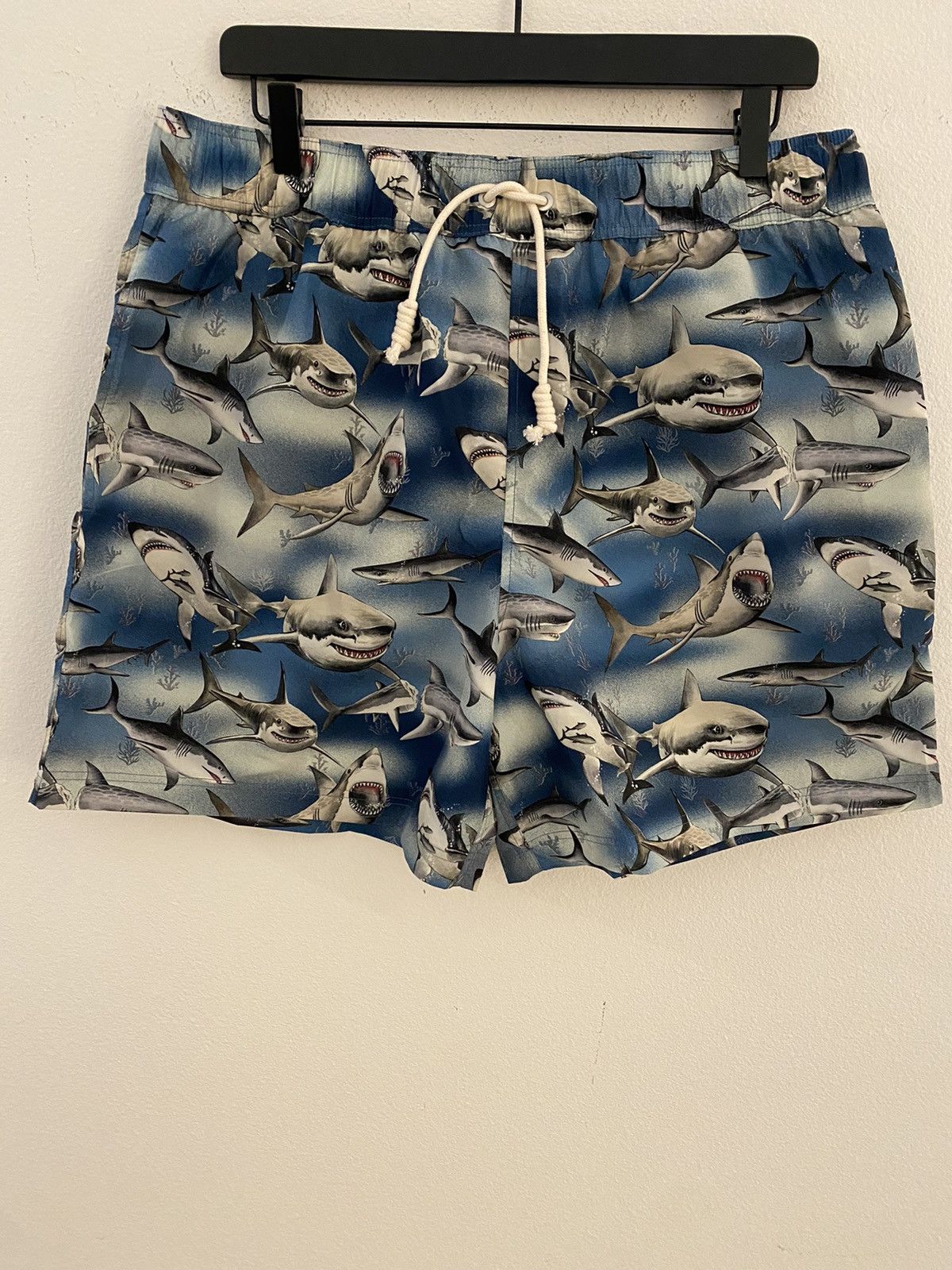 Palm Angels Shark Print Swim Shorts NWT