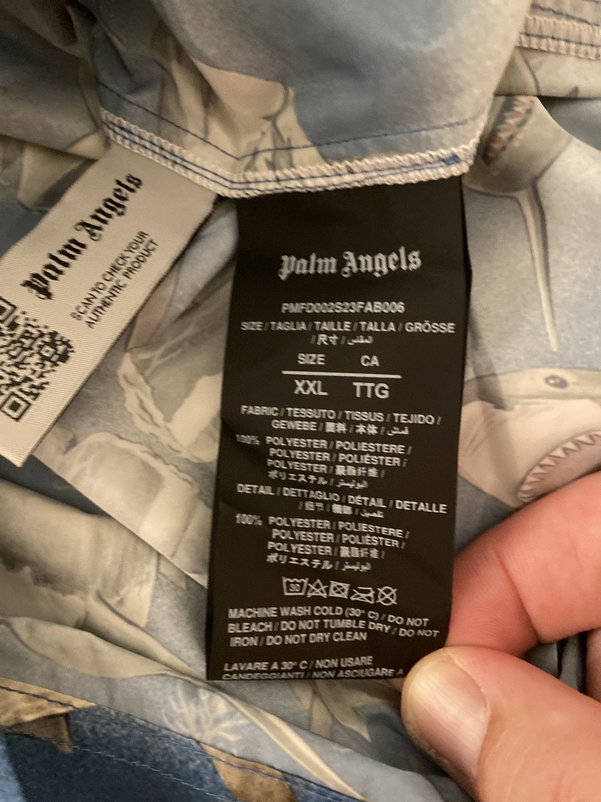 Palm Angels Palm Angels Shark Print Swim Shorts NWT Size US 38 / EU 54 - 17 Thumbnail