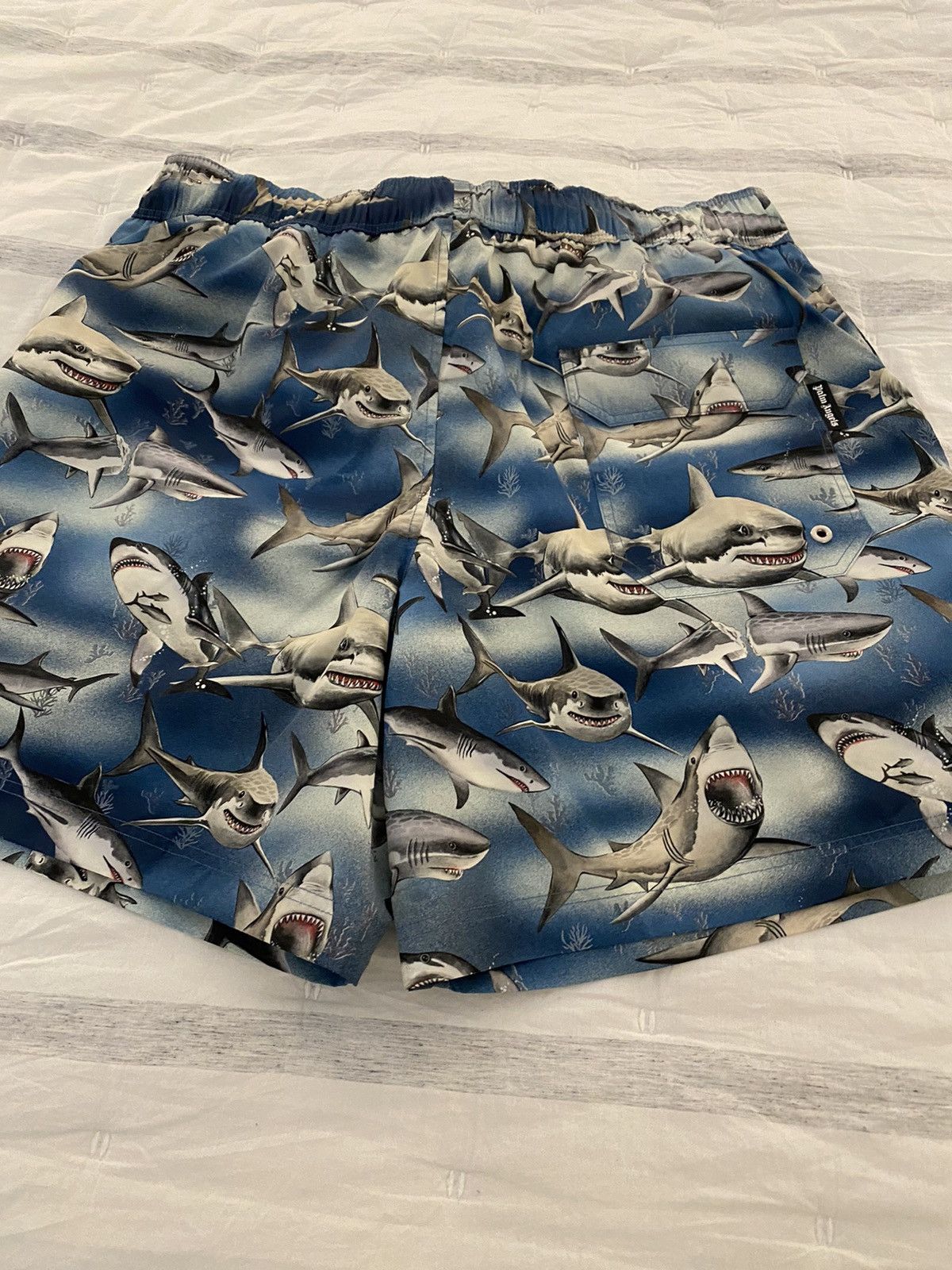 Palm Angels Palm Angels Shark Print Swim Shorts NWT Size US 38 / EU 54 - 13 Thumbnail