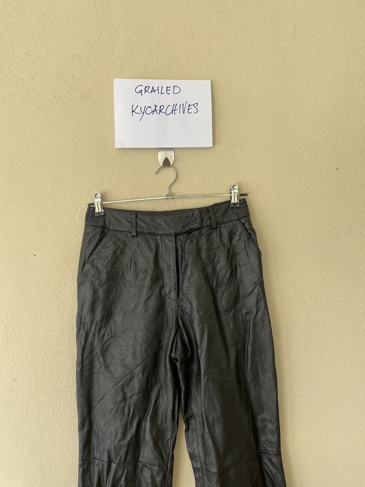 Genuine Leather × Japanese Brand FINAL STAGE SUPERMODEL CALF LEATHER PANTS Size US 29 - 4 Thumbnail