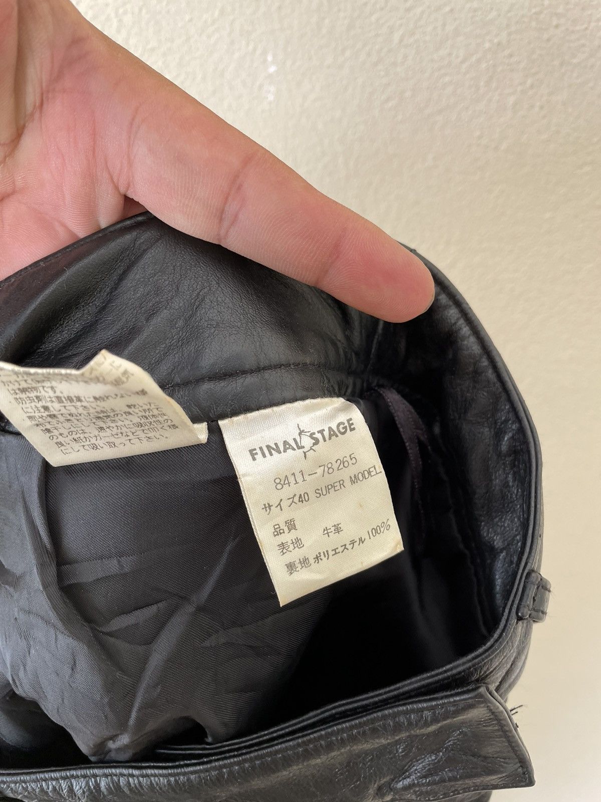 Genuine Leather × Japanese Brand FINAL STAGE SUPERMODEL CALF LEATHER PANTS Size US 29 - 9 Thumbnail