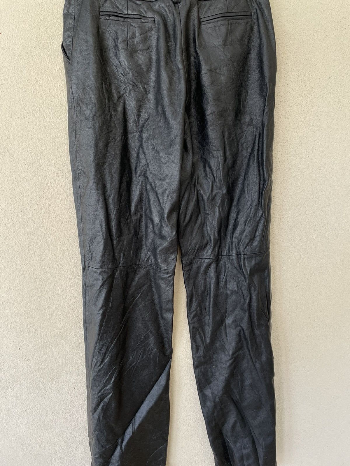 Genuine Leather × Japanese Brand FINAL STAGE SUPERMODEL CALF LEATHER PANTS Size US 29 - 7 Thumbnail