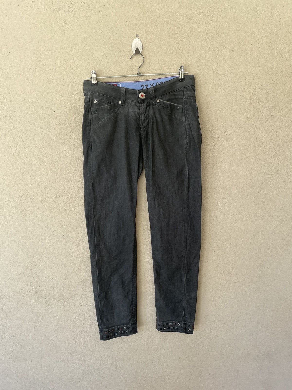 Marithe + Francois Girbaud MARITHE FRANCOIS GIRBAUD REPTILE WAXED DENIM Size US 27 - 1 Thumbnail