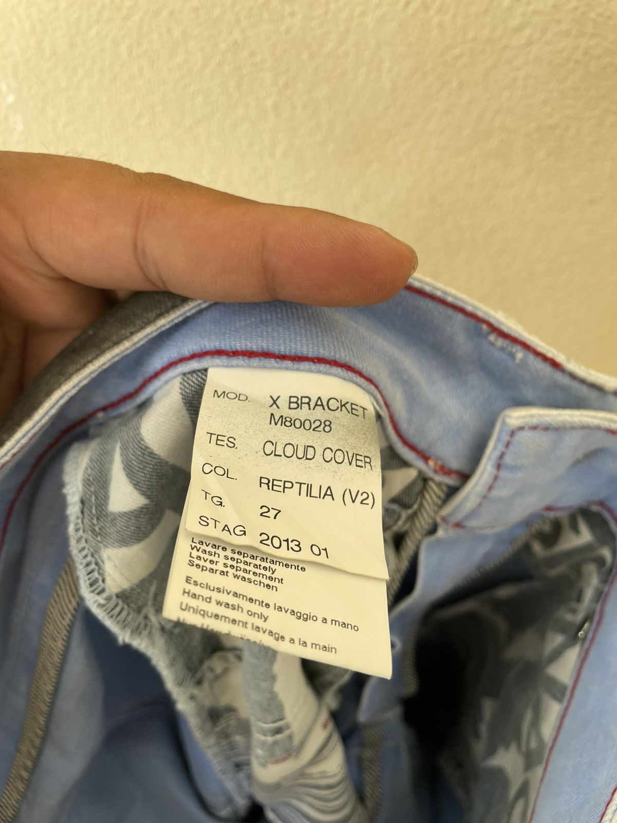 Marithe + Francois Girbaud MARITHE FRANCOIS GIRBAUD REPTILE WAXED DENIM Size US 27 - 12 Thumbnail