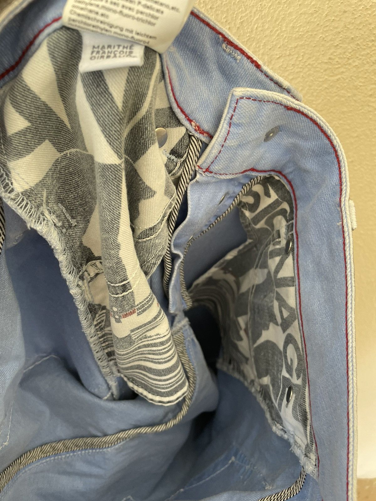 Marithe + Francois Girbaud MARITHE FRANCOIS GIRBAUD REPTILE WAXED DENIM Size US 27 - 15 Thumbnail