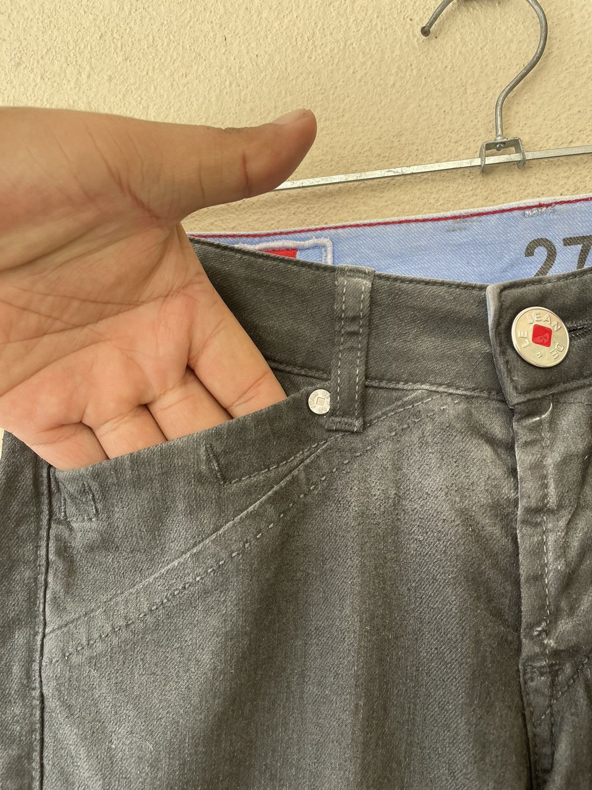 Marithe + Francois Girbaud MARITHE FRANCOIS GIRBAUD REPTILE WAXED DENIM Size US 27 - 6 Thumbnail