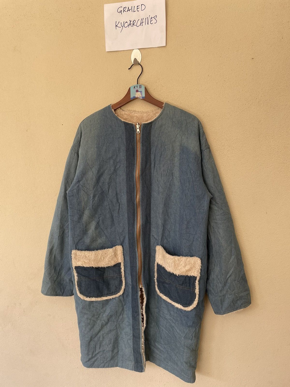 Japanese Brand & MARKET REVERSIBLE SHEARLING JACKET Size US L / EU 52-54 / 3 - 3 Thumbnail