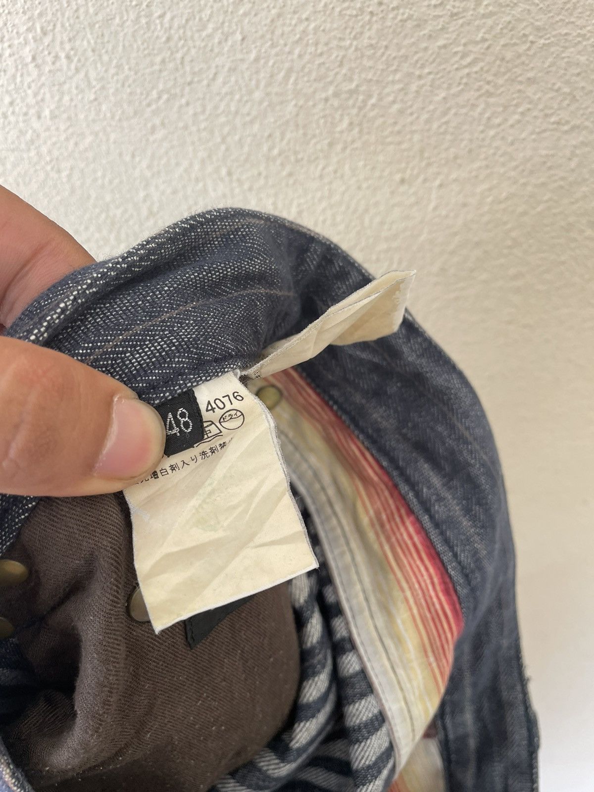 Japanese Brand AVV HOMME RIPPED DENIM Size US 33 - 14 Thumbnail