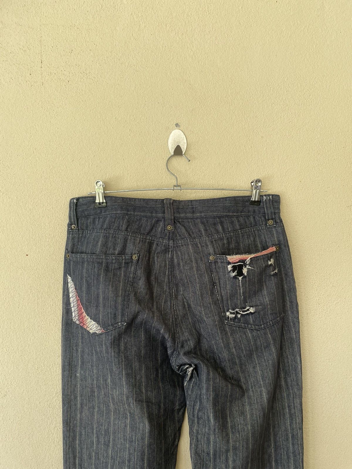 Japanese Brand AVV HOMME RIPPED DENIM Size US 33 - 6 Thumbnail