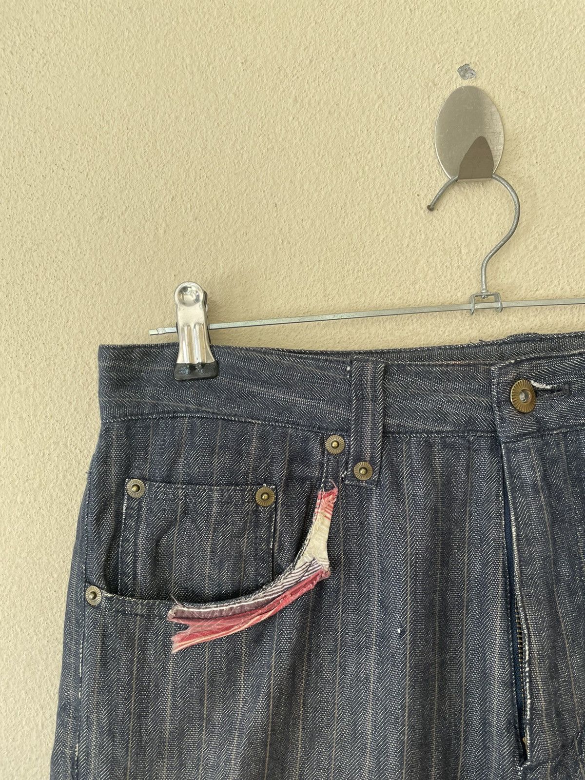 Japanese Brand AVV HOMME RIPPED DENIM Size US 33 - 3 Thumbnail