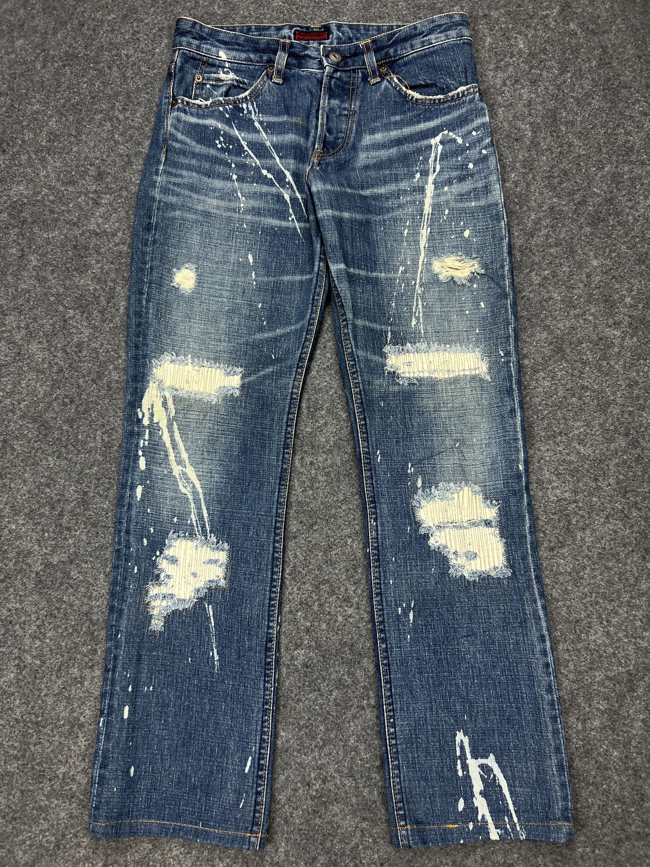 Japanese Brand × Johnbull Splash Paints John Bull Jeans Size US 30 / EU 46 - 1 Thumbnail